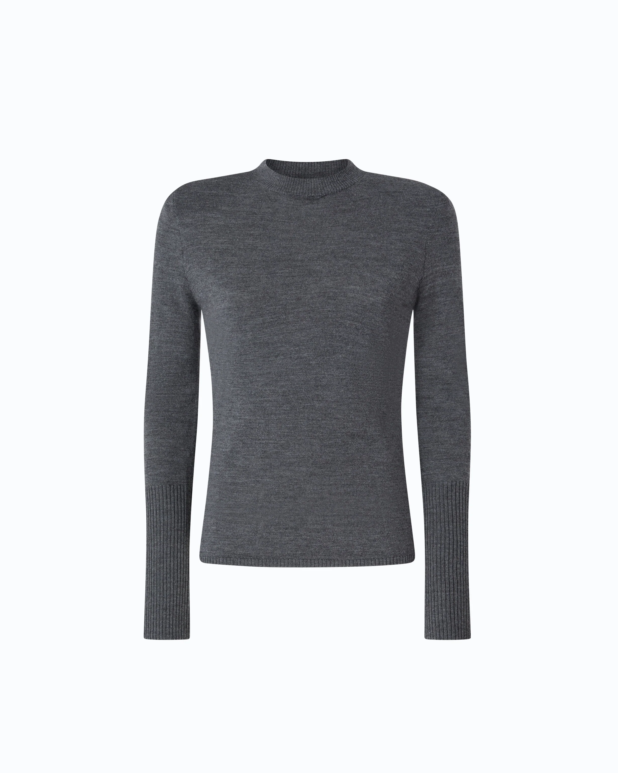 Merino wool sweater with removable shoulder pads - Image 5