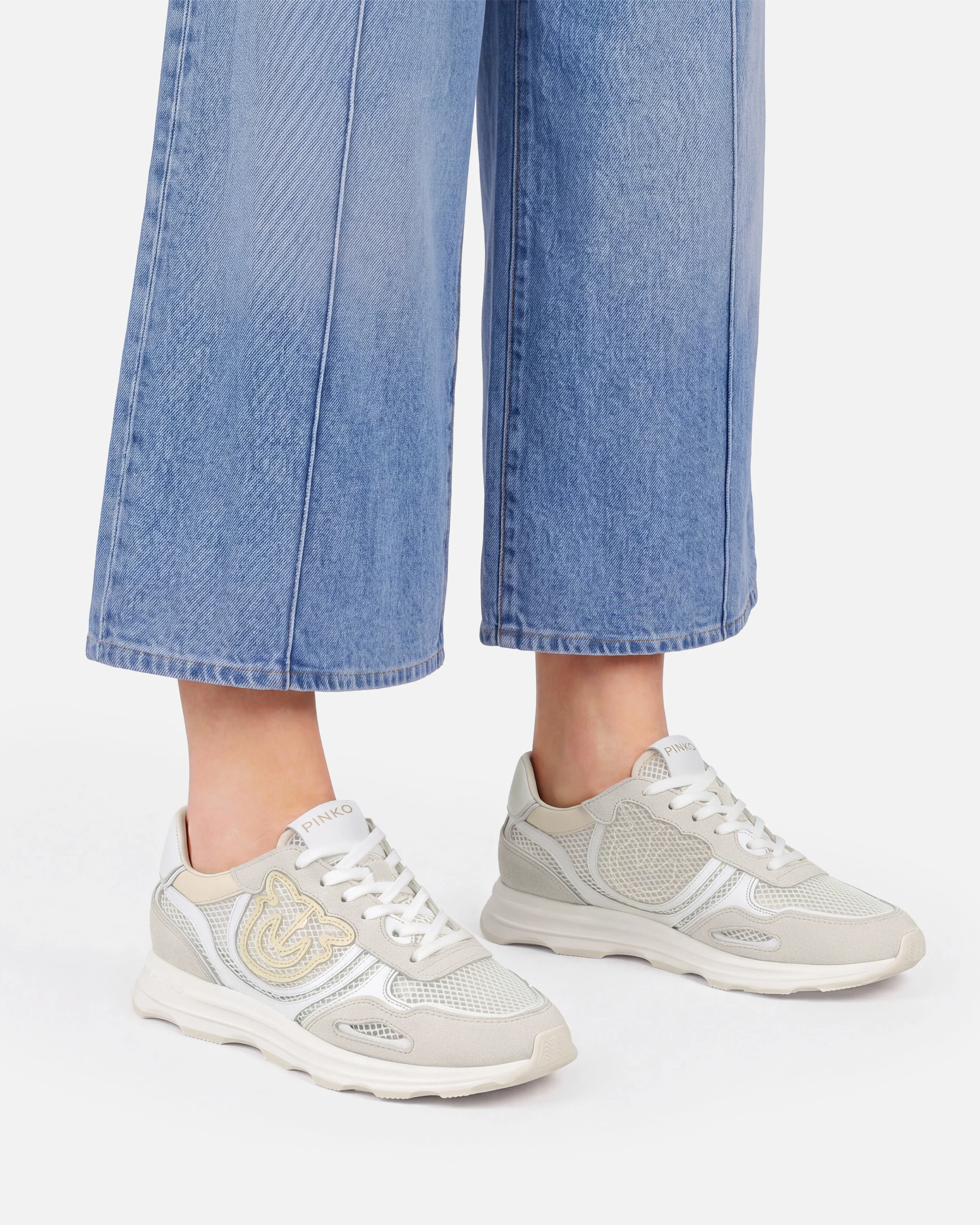 Mesh and suede sneakers with Love Birds logo - Image 10