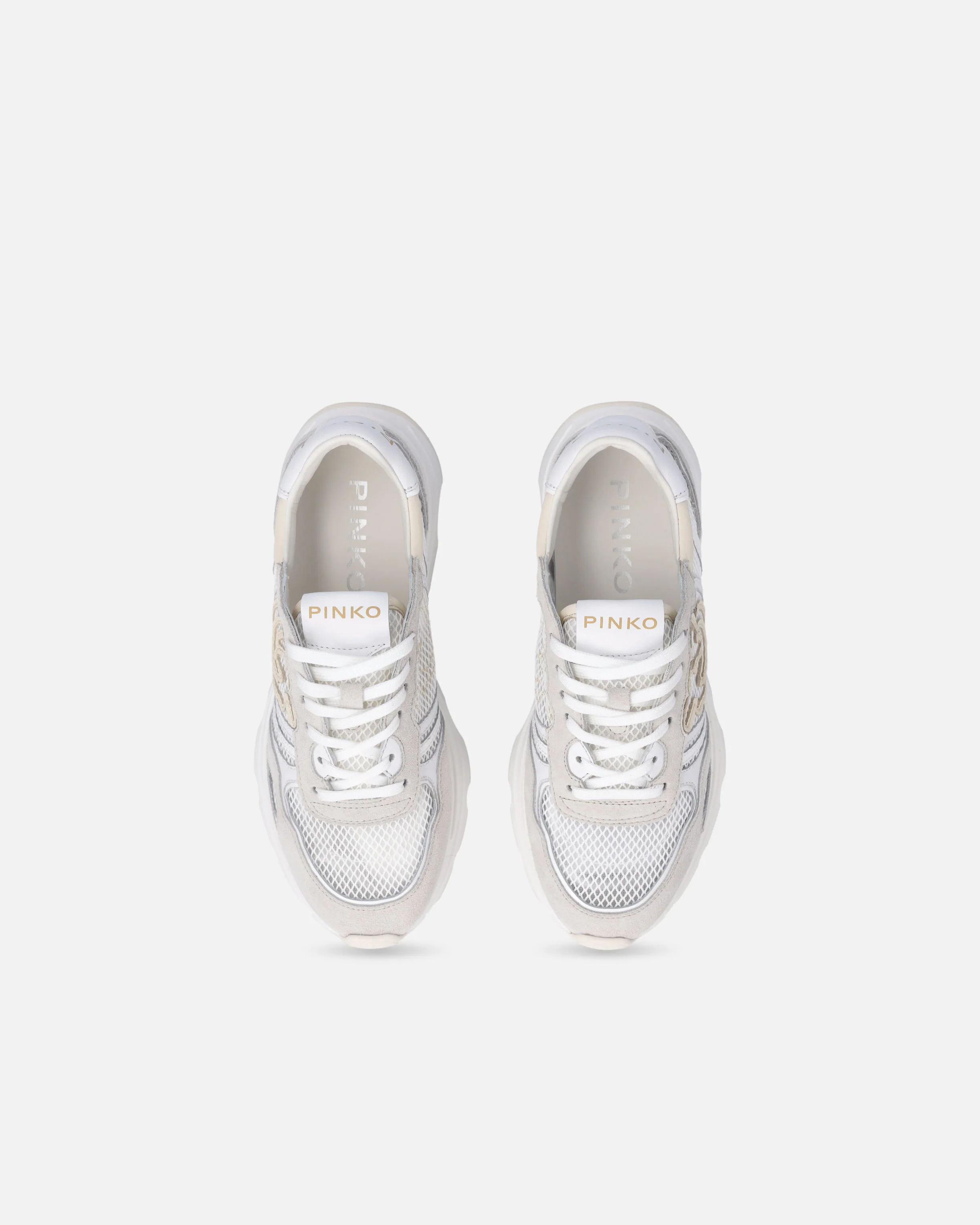 Mesh and suede sneakers with Love Birds logo - Image 9