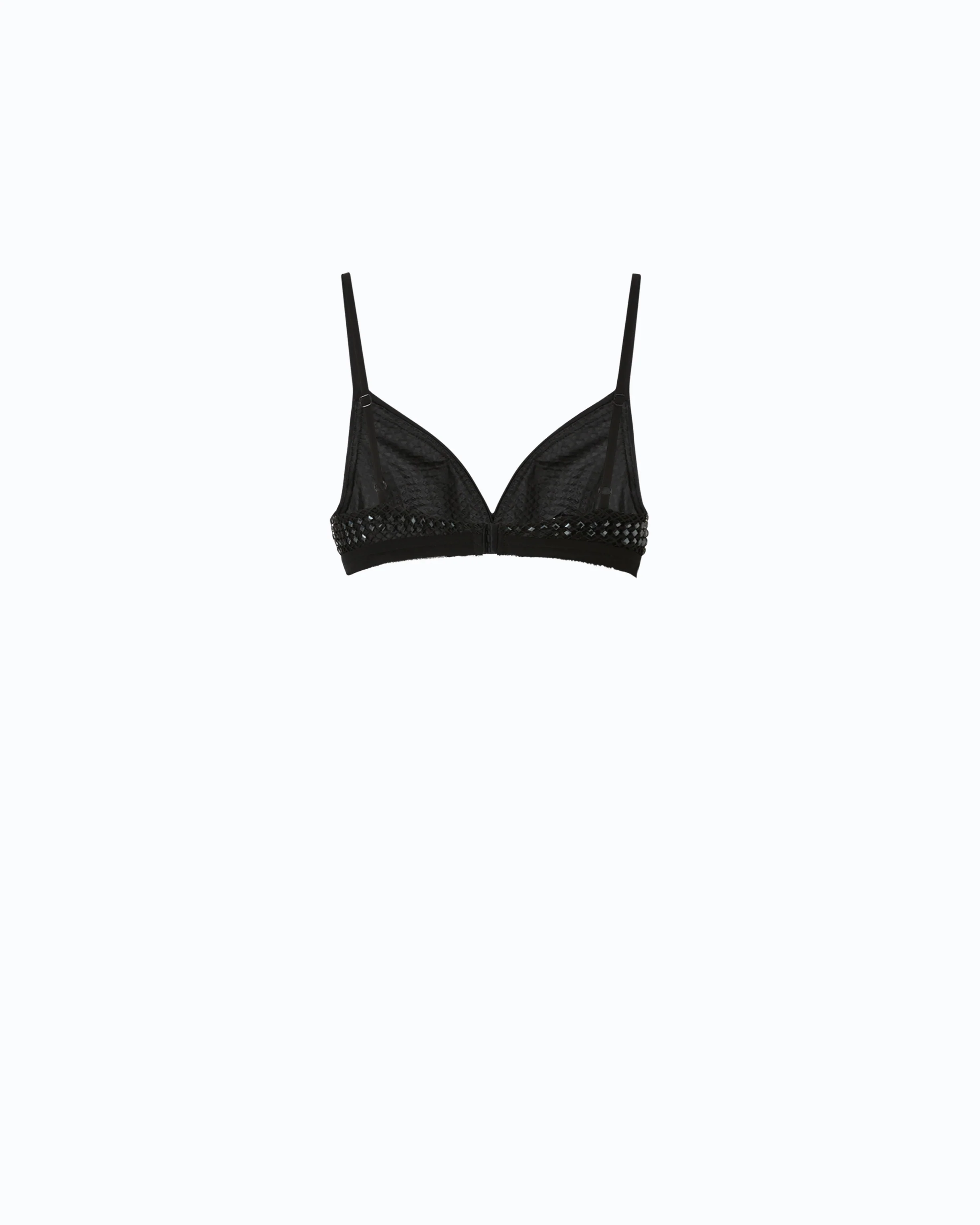 Mesh-effect bra with rhinestones - Image 2