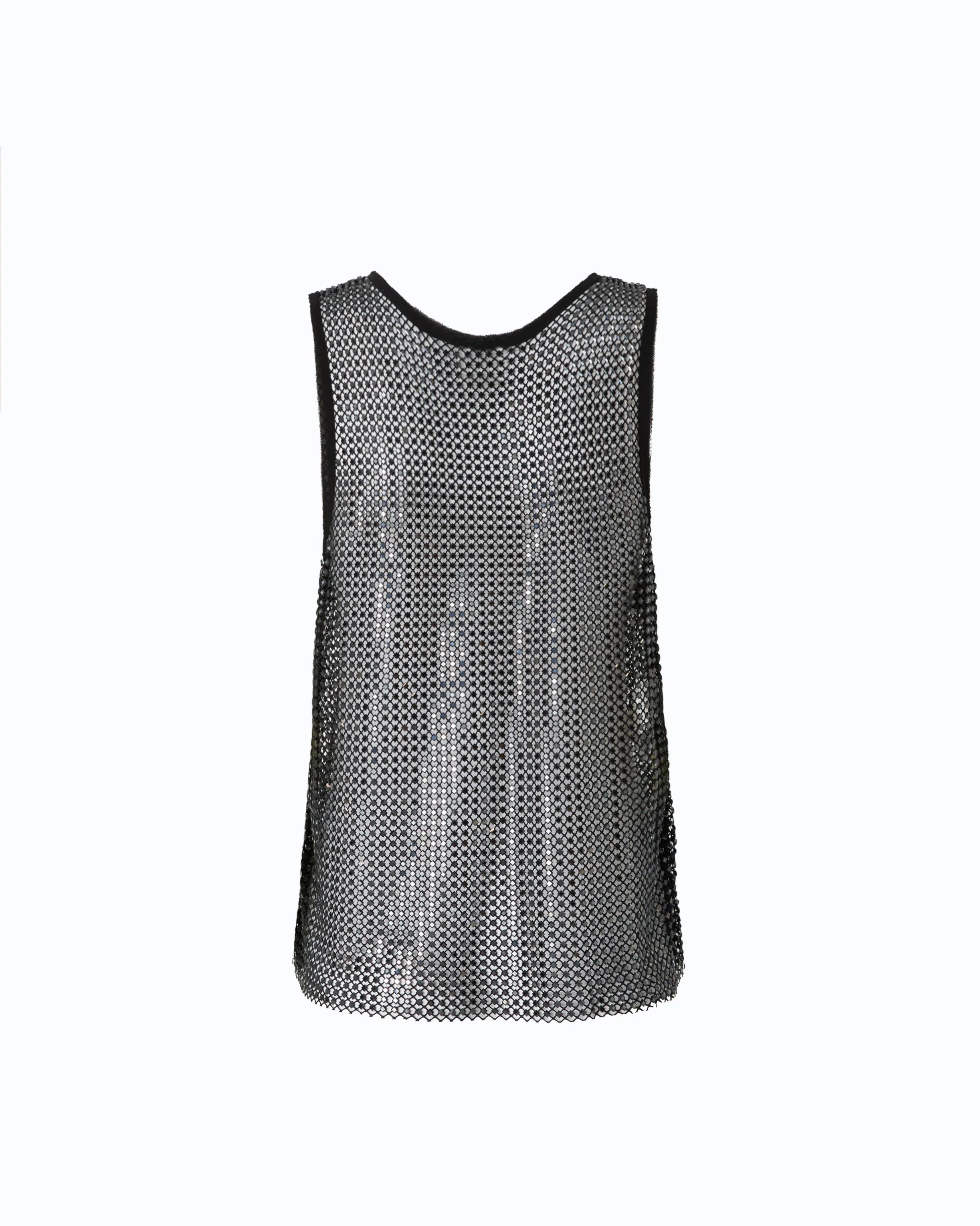 Mesh-effect vest top with rhinestones - Image 6