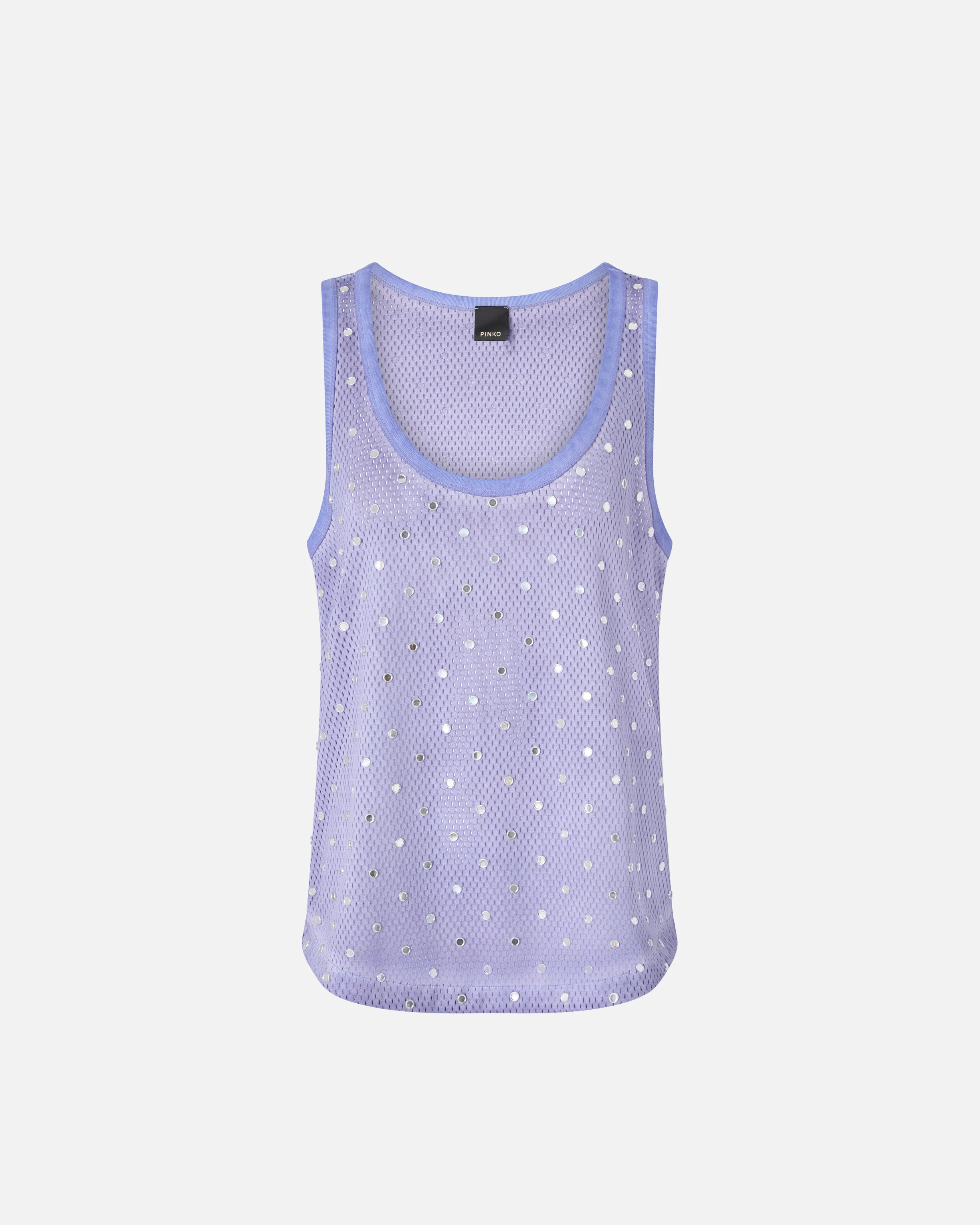 Mesh vest top with mirror detail - Image 5
