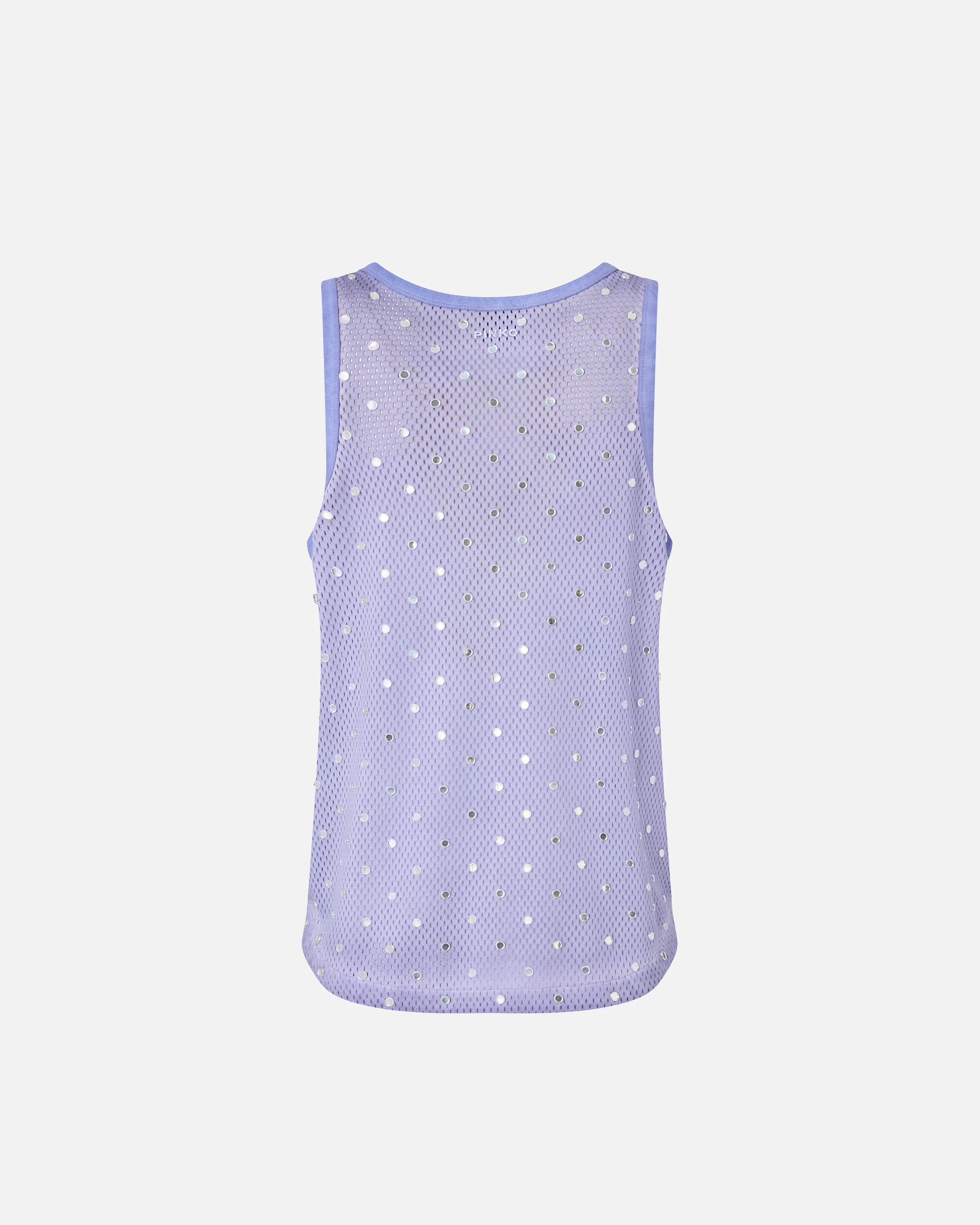 Mesh vest top with mirror detail - Image 6
