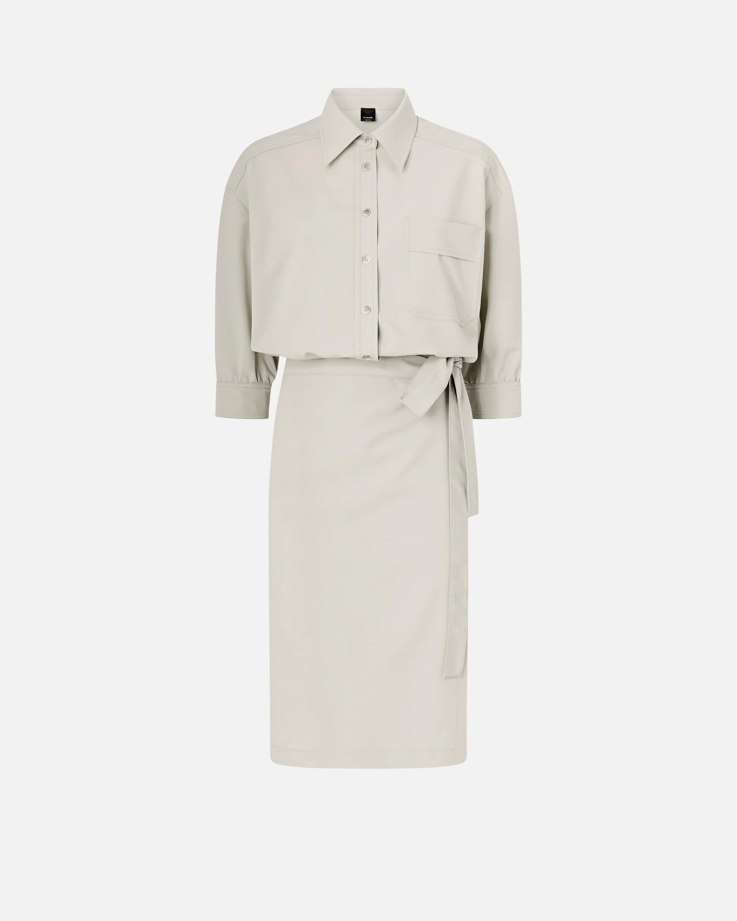 Midi dress with a shirt-style bodice - Image 5