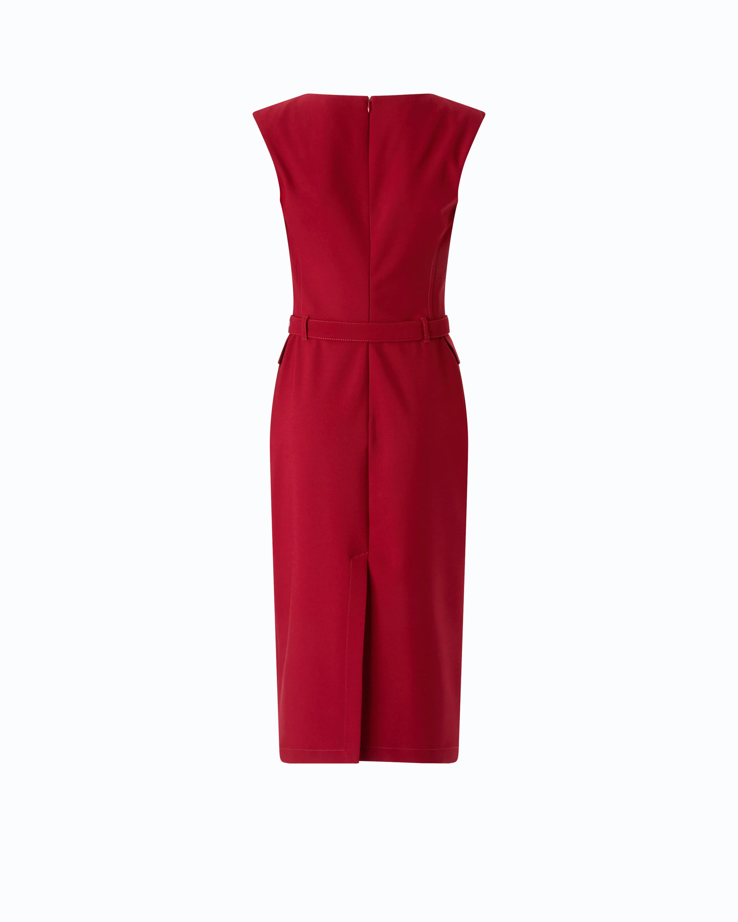 Midi sheath dress with belt - Image 6