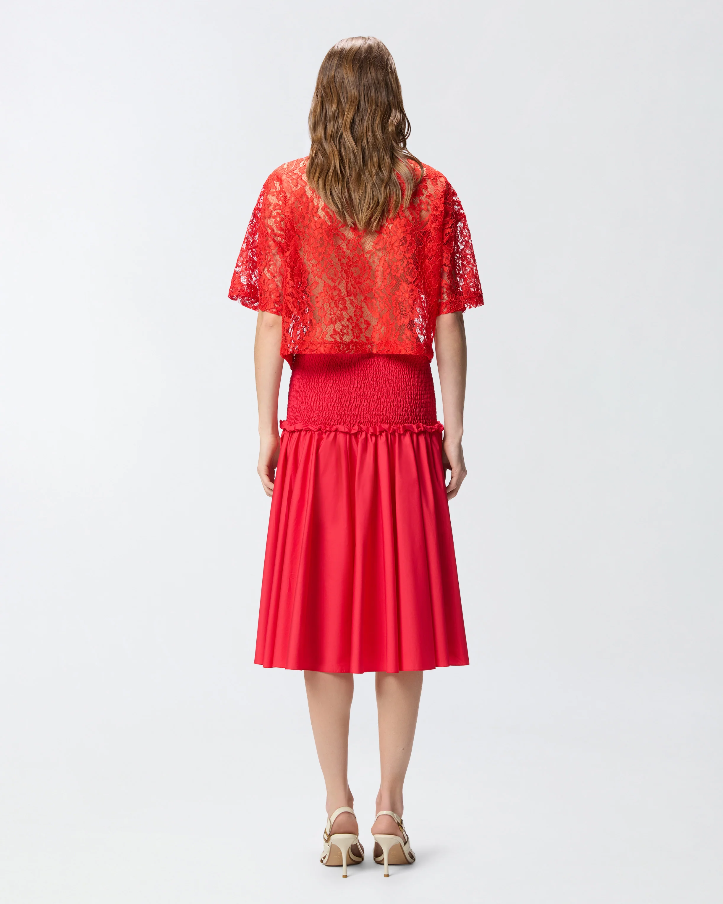 Midi skirt with elasticated band - Image 3