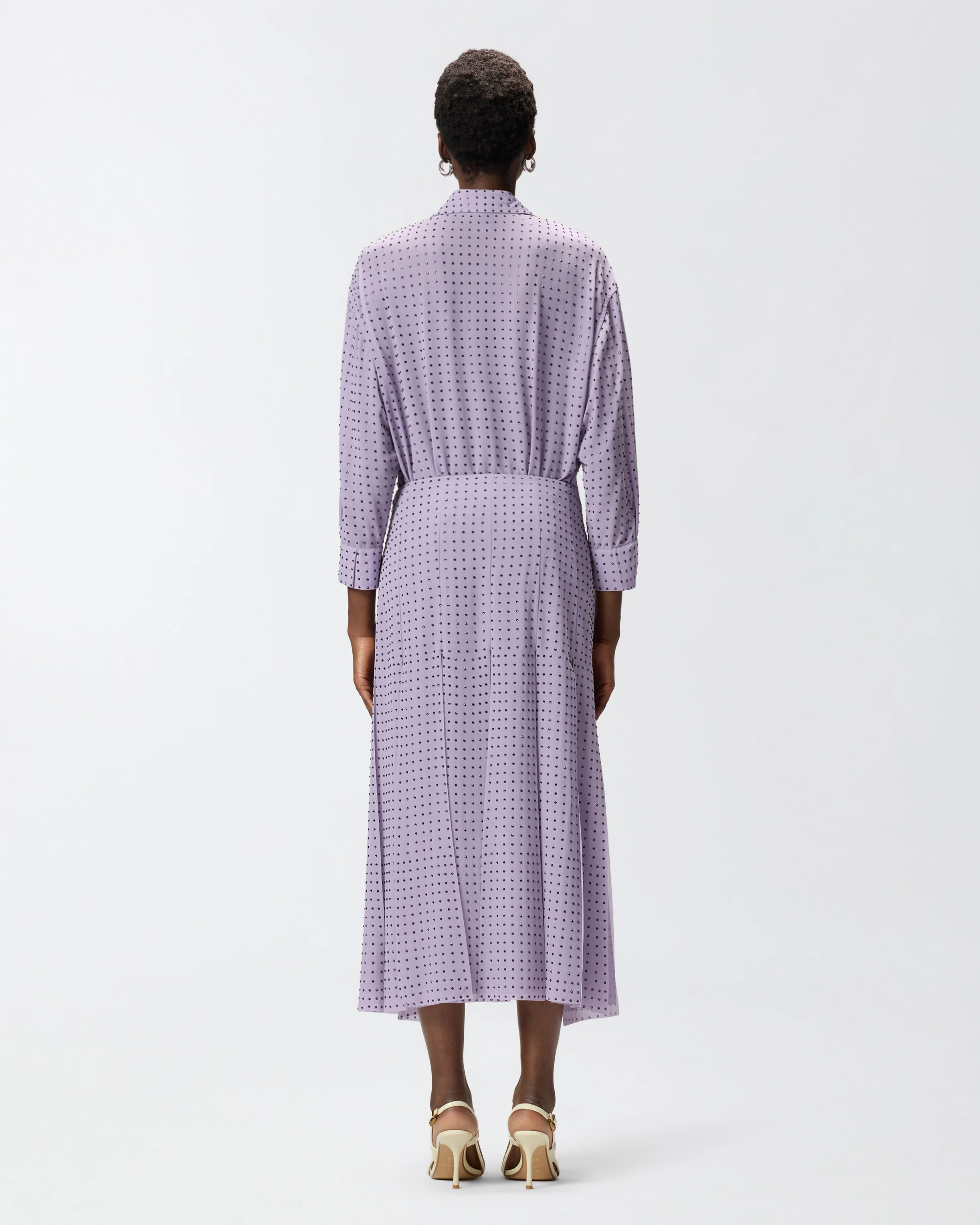 Midi skirt with fringes and rhinestones - Image 3