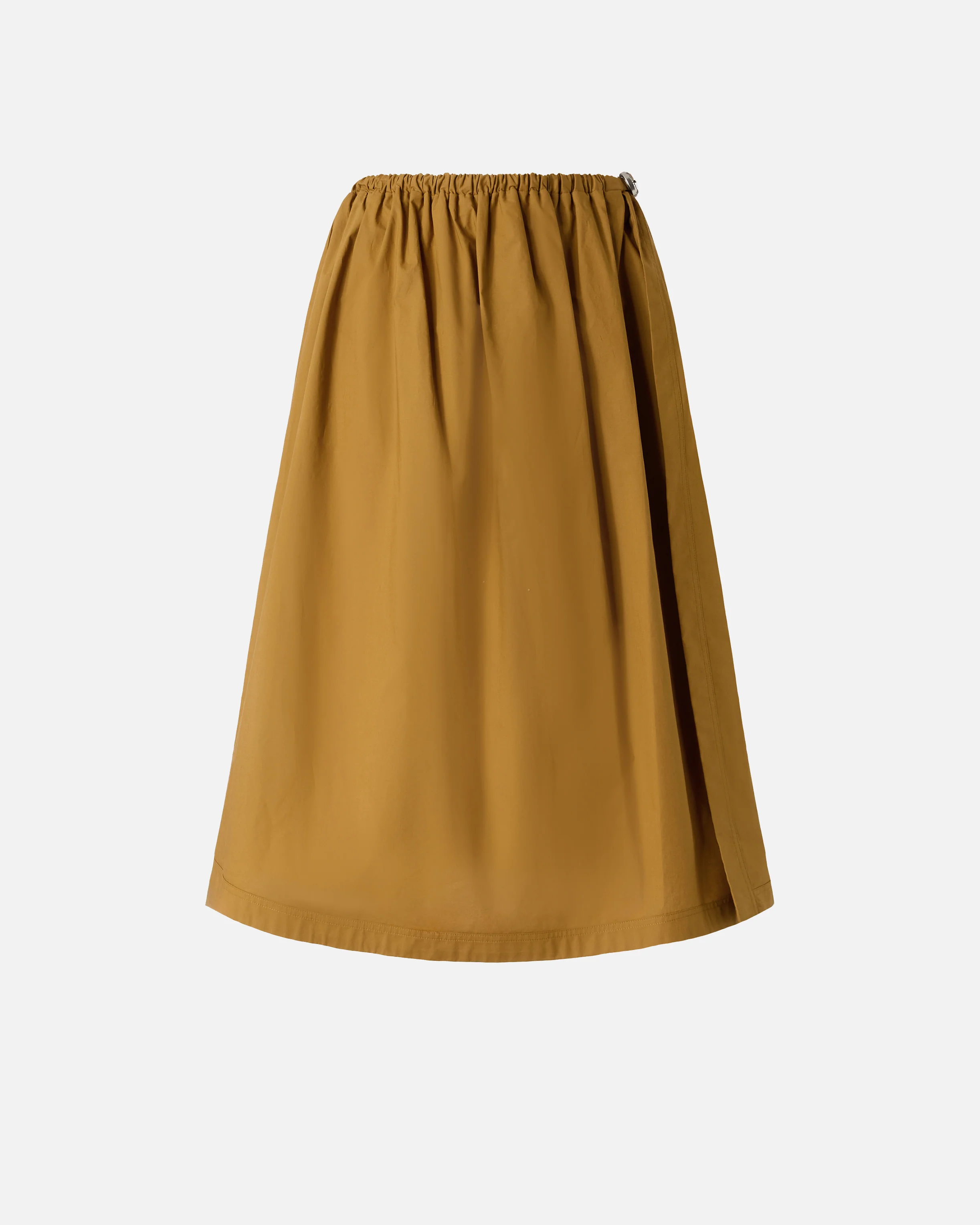 Midi skirt with slit and Texan buckle - Image 5