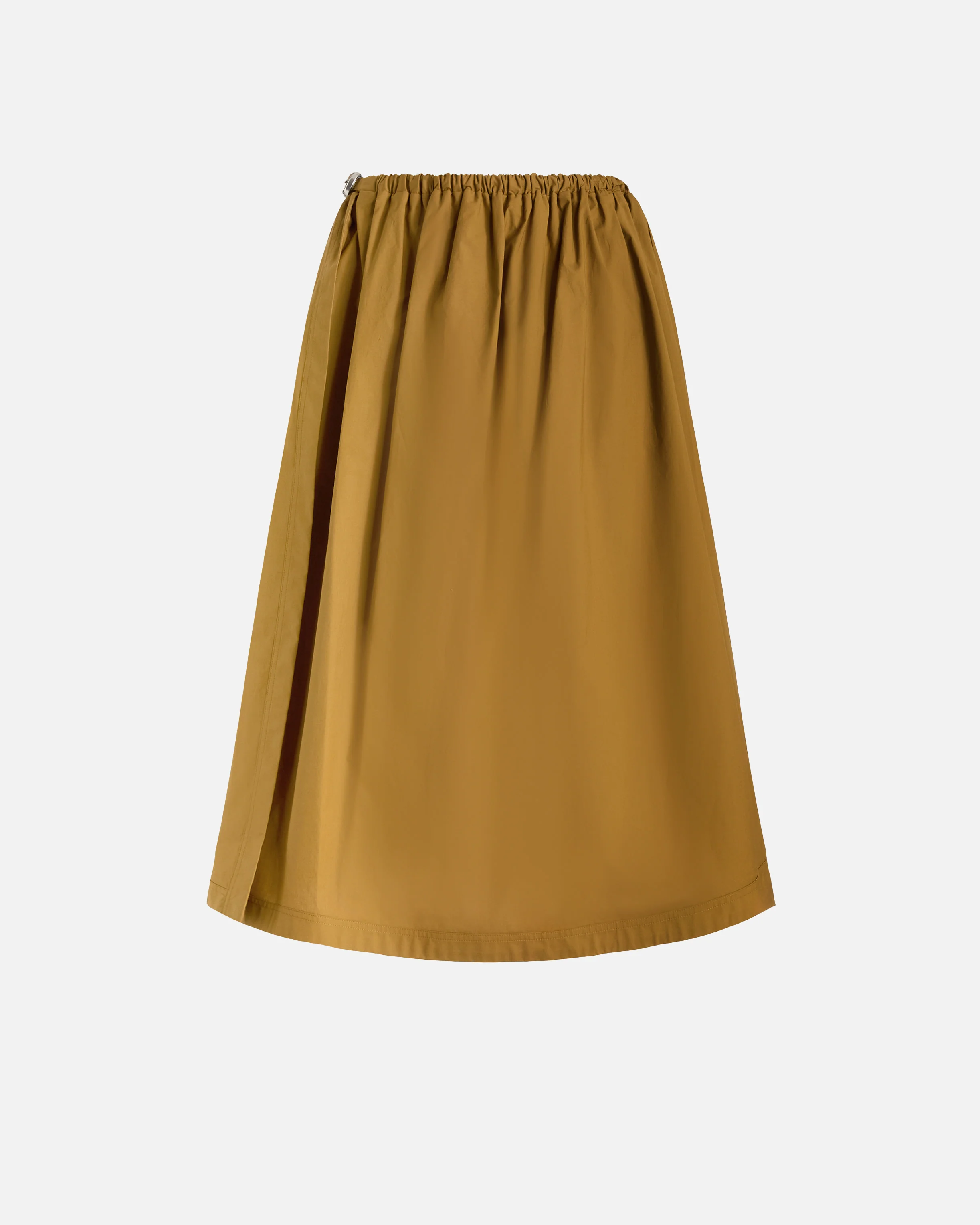Midi skirt with slit and Texan buckle - Image 6
