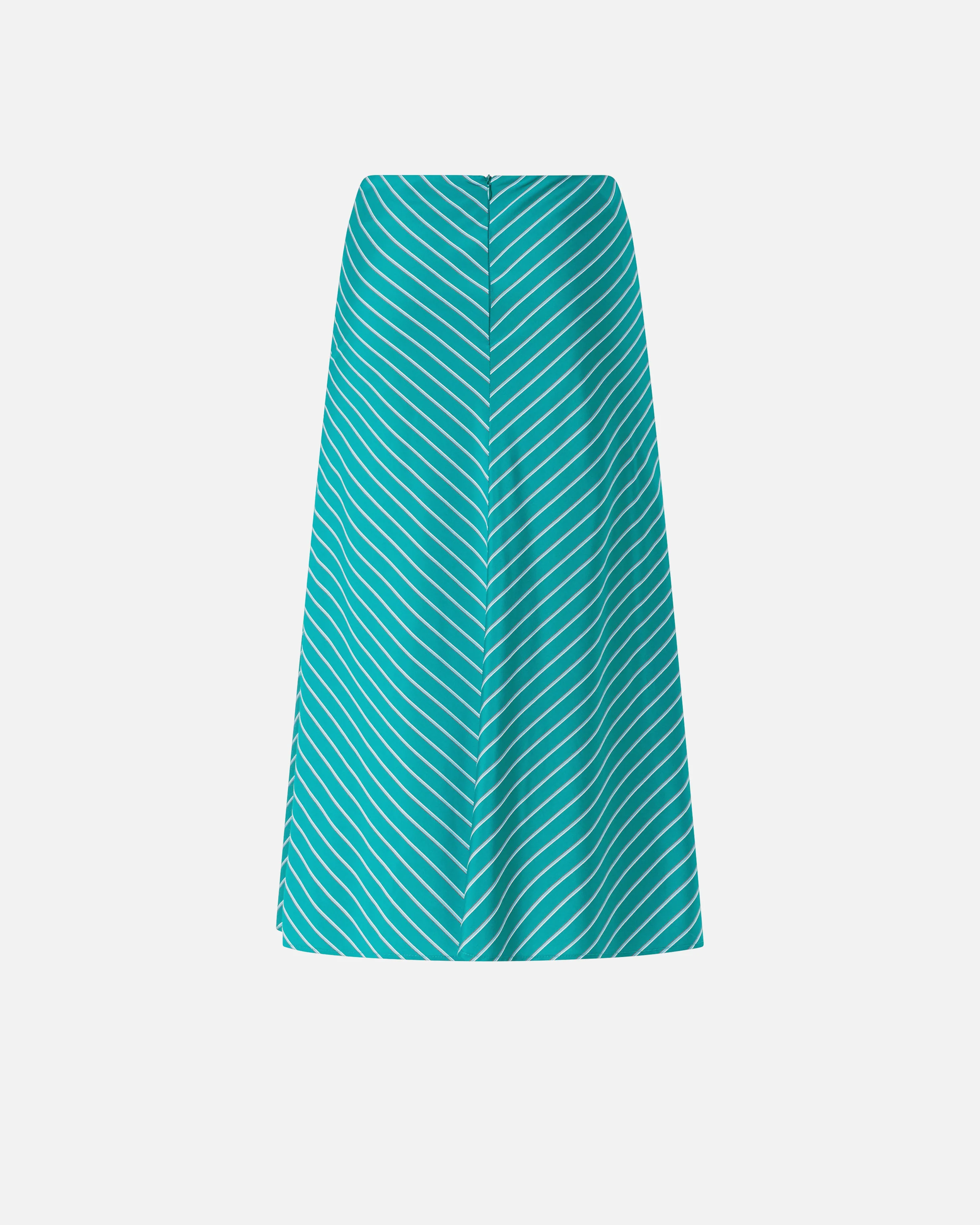 Midi skirt with striped pattern and sash - Image 6