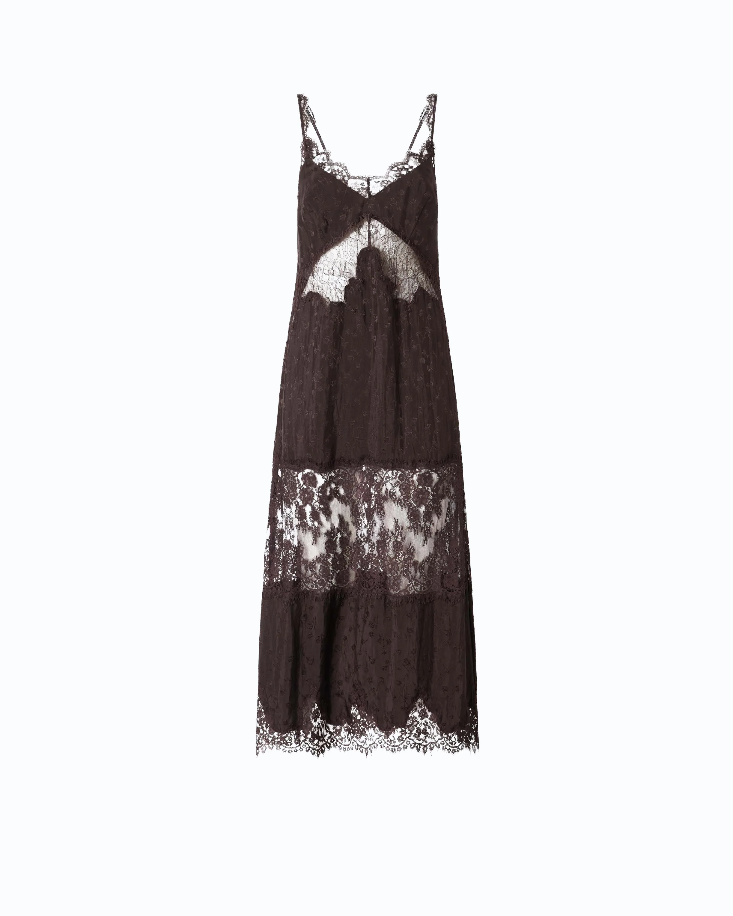 Midi slip dress with lace bands - Image 5