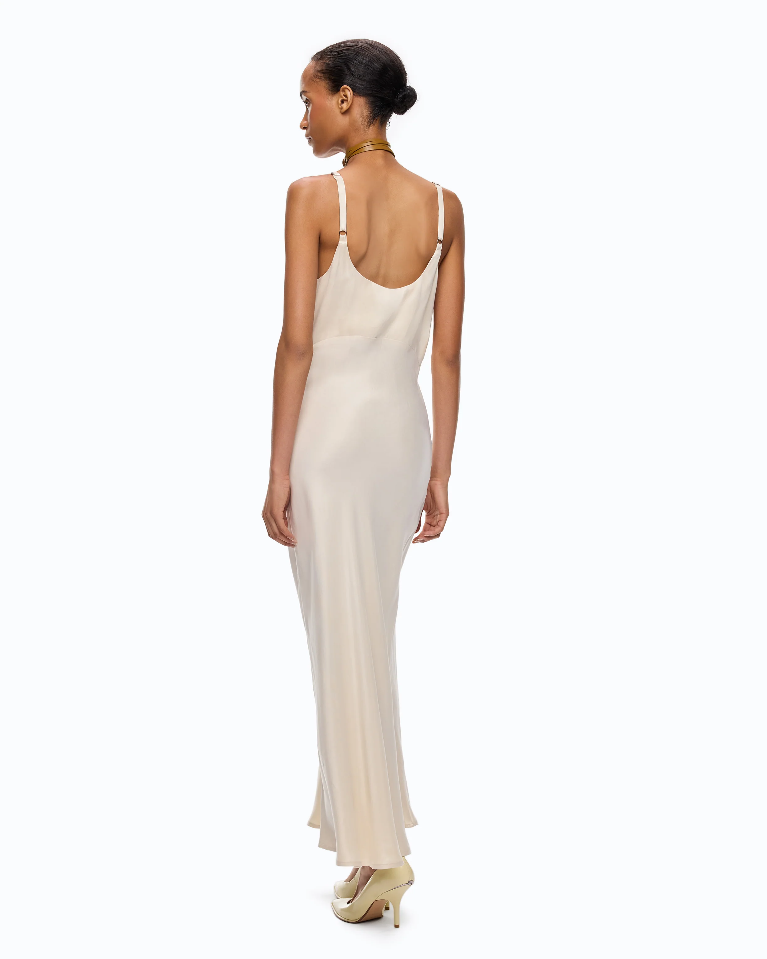 Midi slip dress with removable Love Birds logo - Image 4