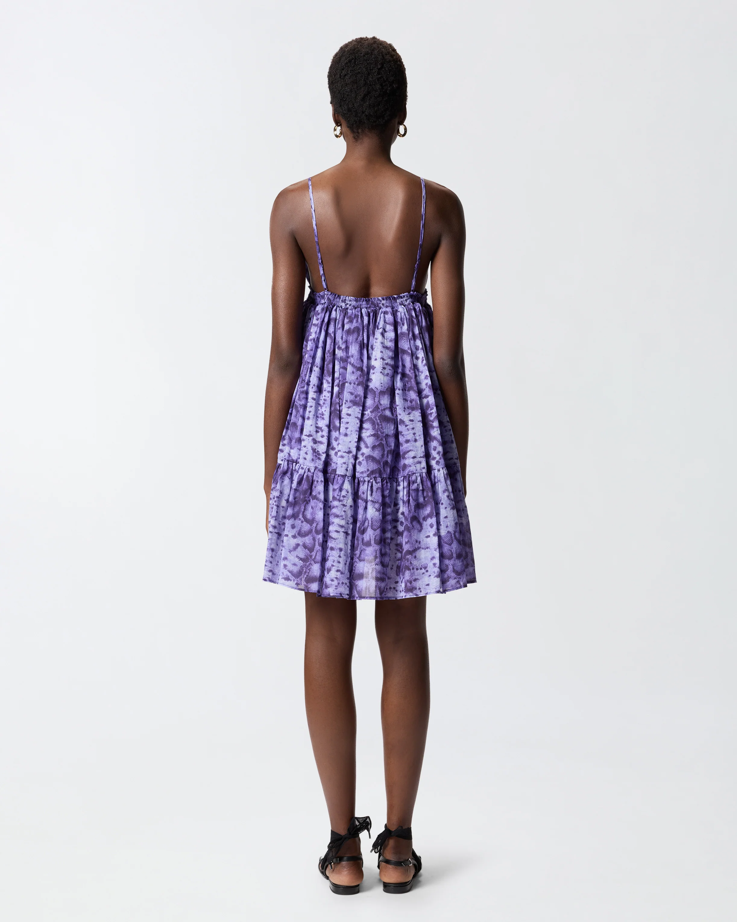 Mini dress with snake print - Image 3