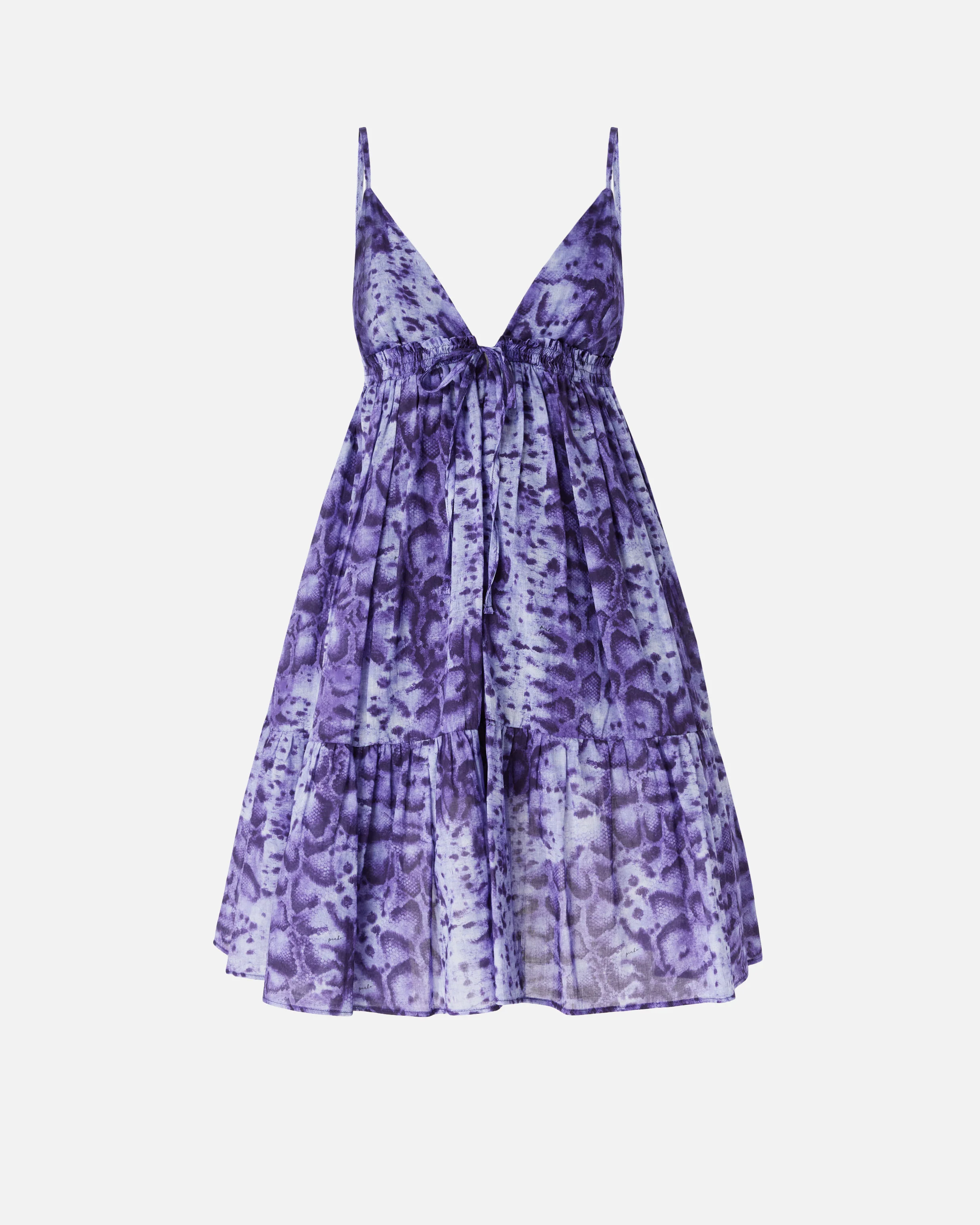 Mini dress with snake print - Image 5