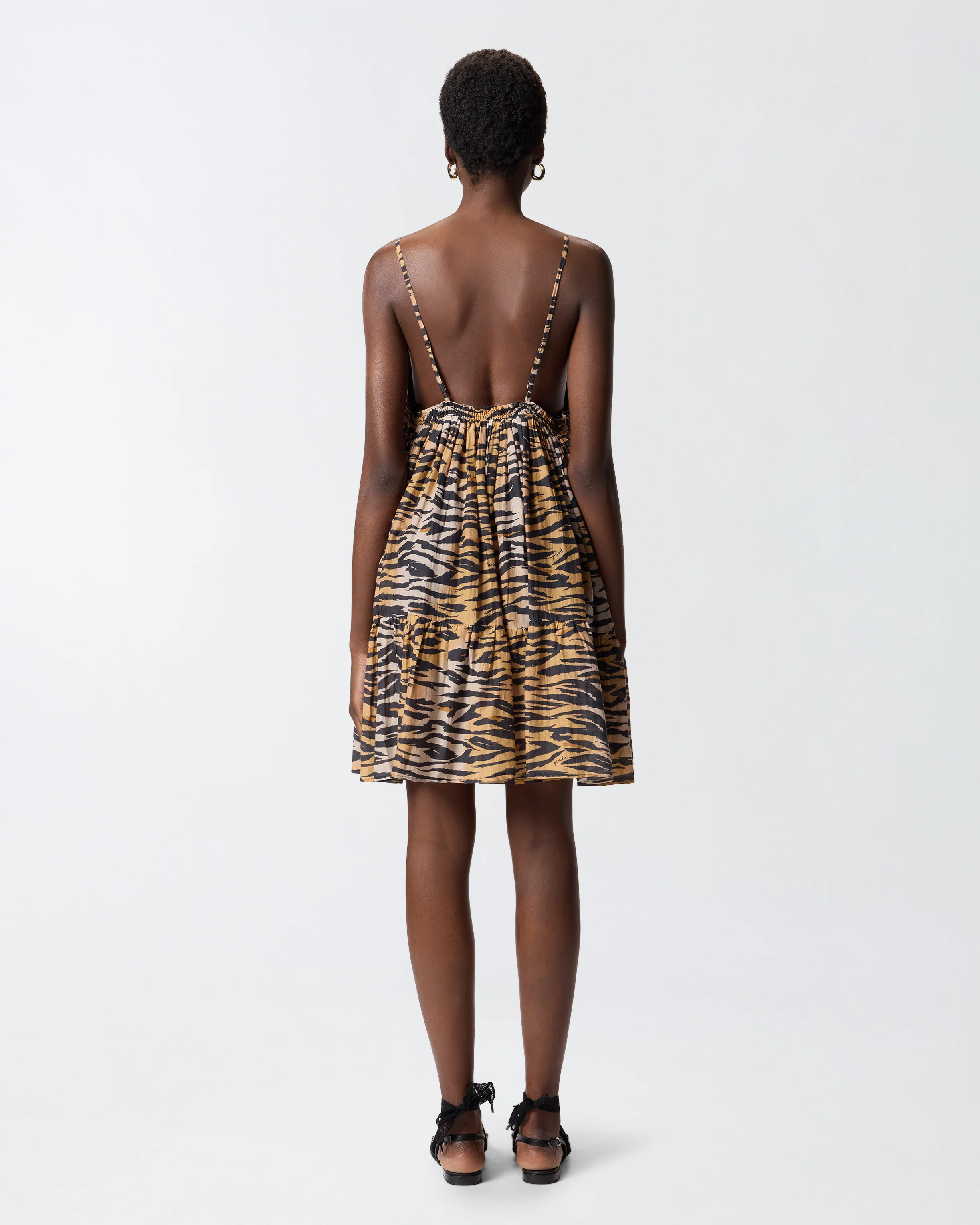 Mini dress with tiger print - Image 3