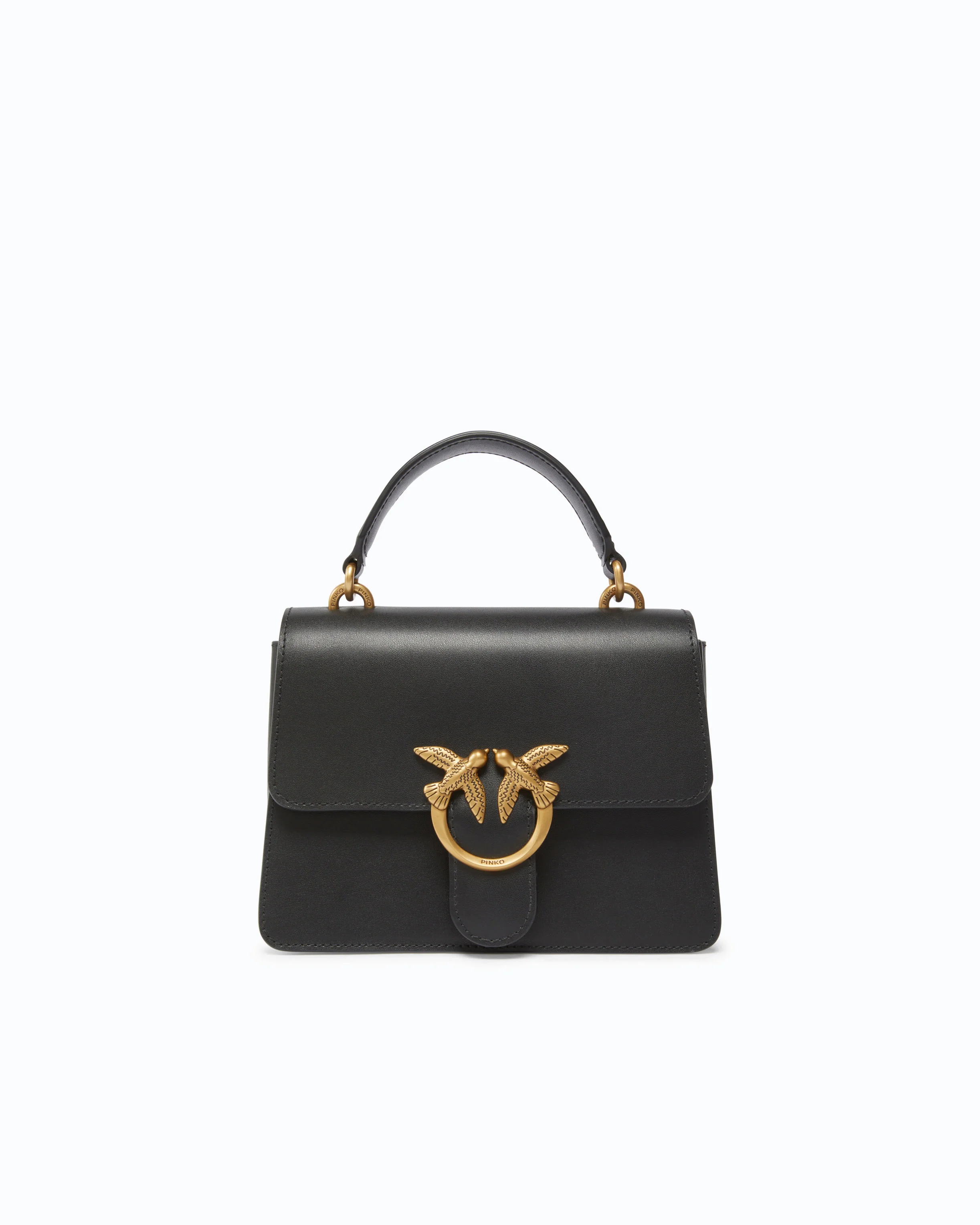 Mini handbag Love Bag Top Handle in leather