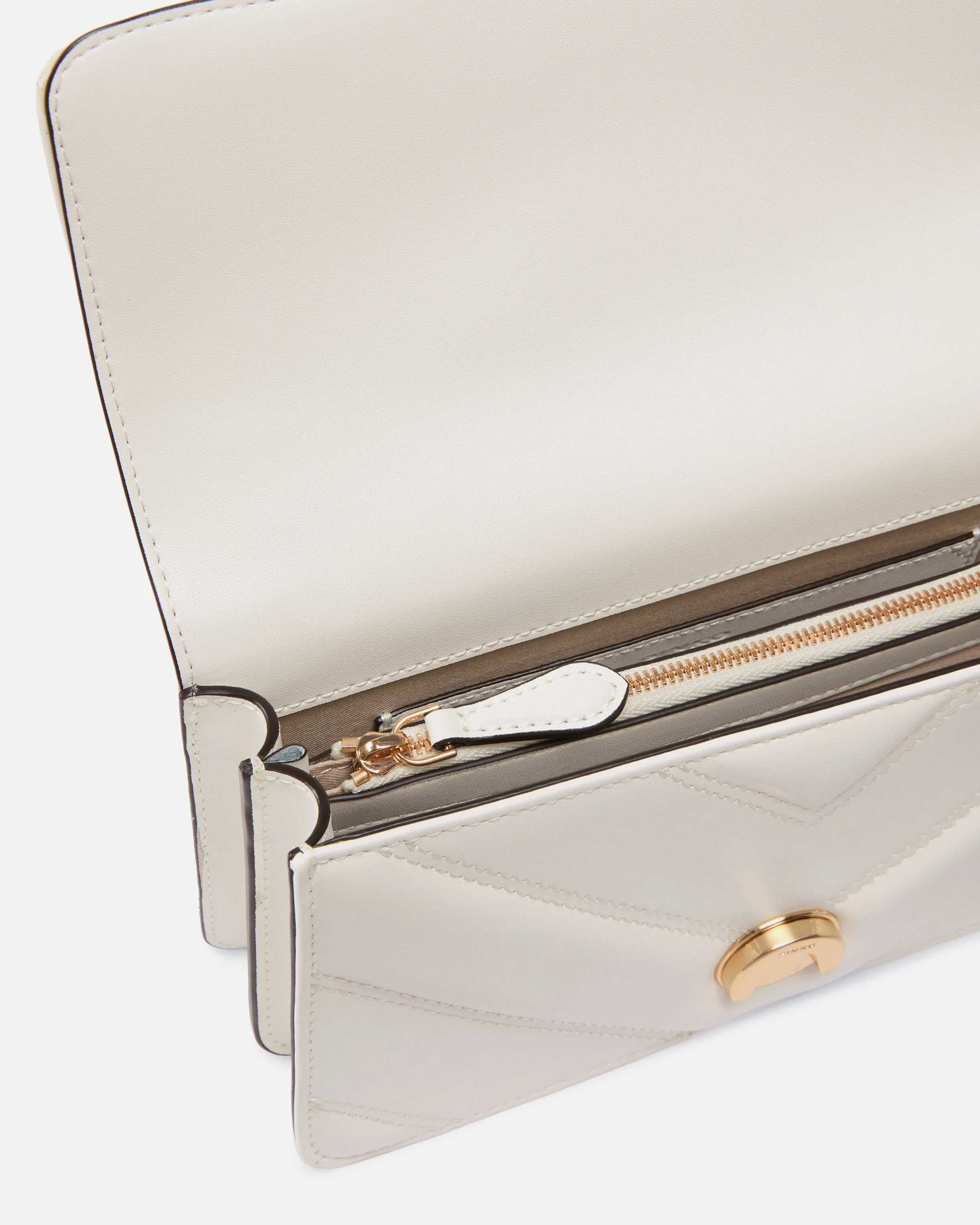Mini Love Bag One shoulder bag in chevron leather and nappa with triple chain - Image 4