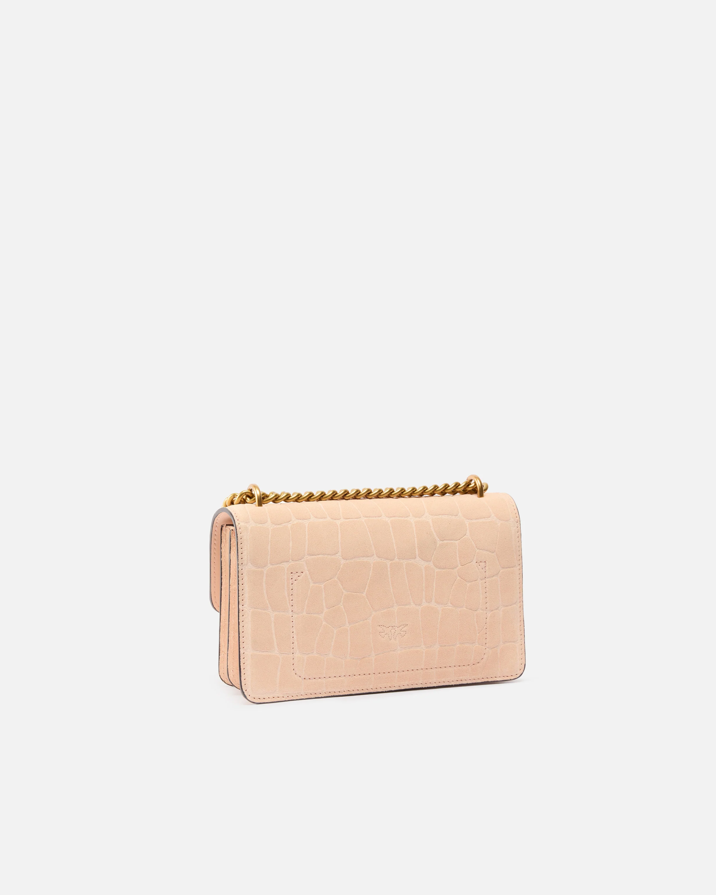 Mini Love Bag One small crossbody bag in crocodile-print leather - Image 2
