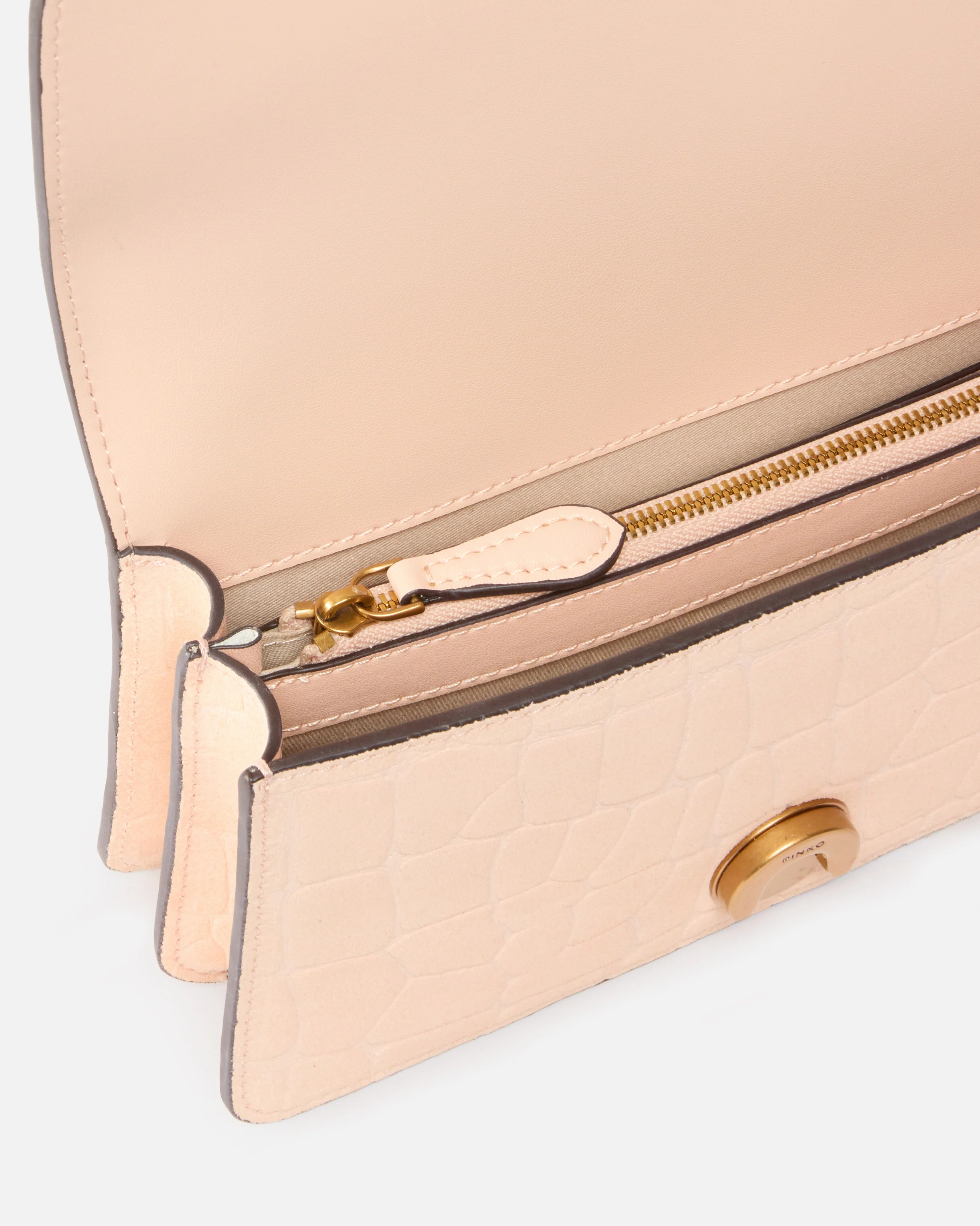 Mini Love Bag One small crossbody bag in crocodile-print leather - Image 4