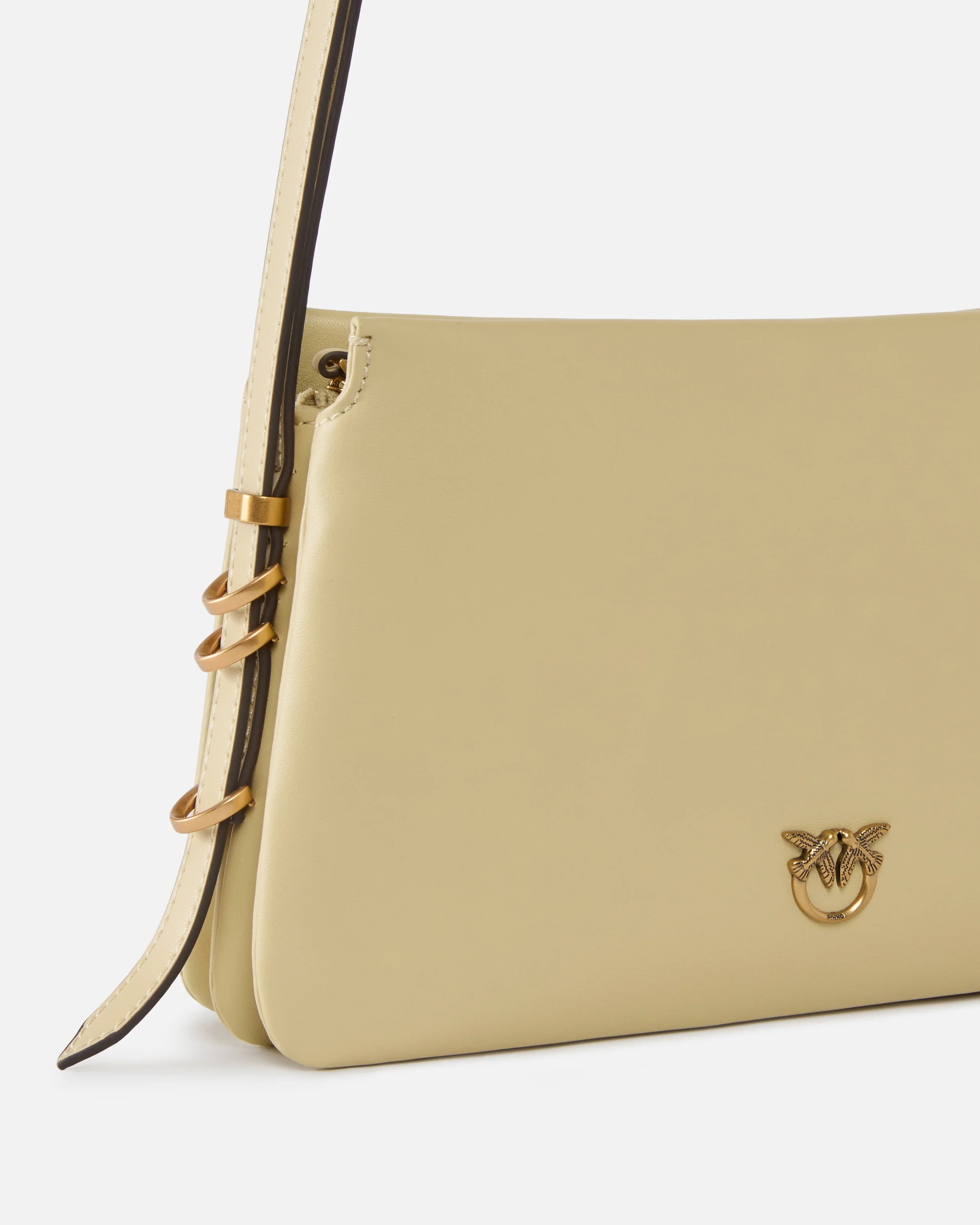 Mini One, Two, Three Bag in leather with shoulder strap - Image 3