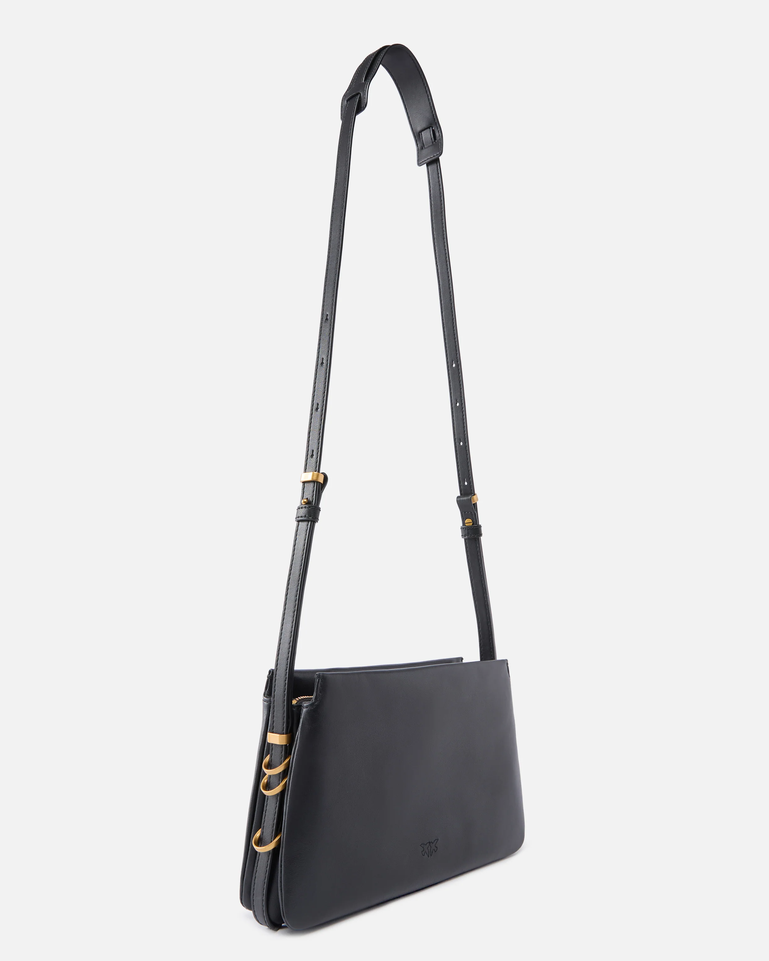 Mini One, Two, Three Bag in leather with shoulder strap - Image 2