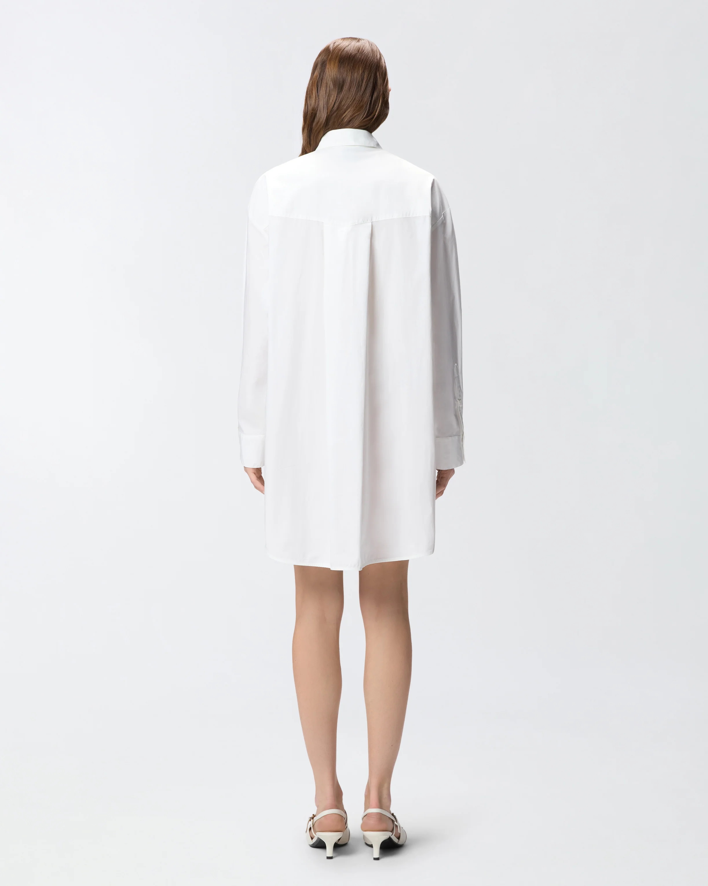 Mini shirt dress with fringing - Image 3