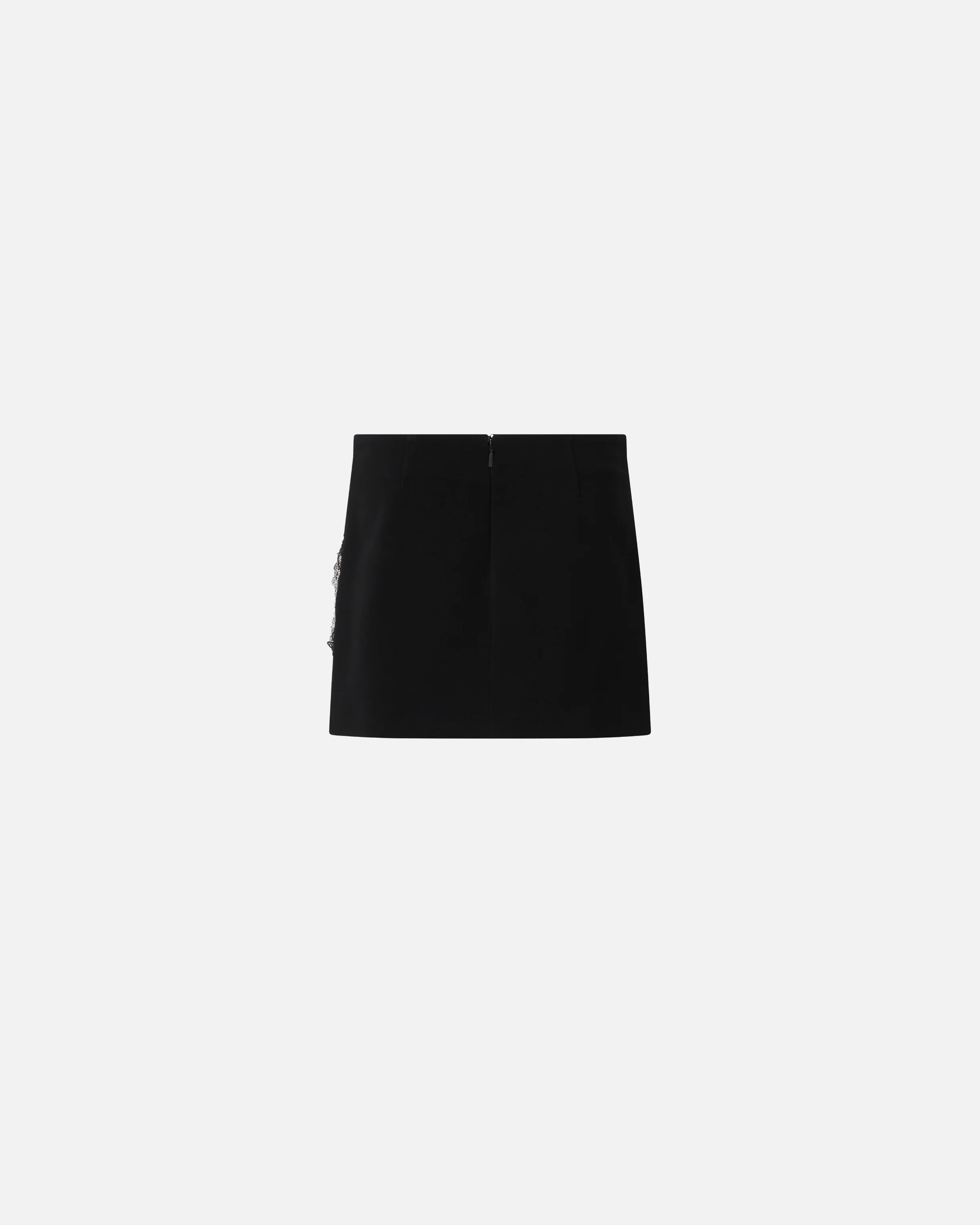 Mini skirt with embroidered jewel rose - Image 6