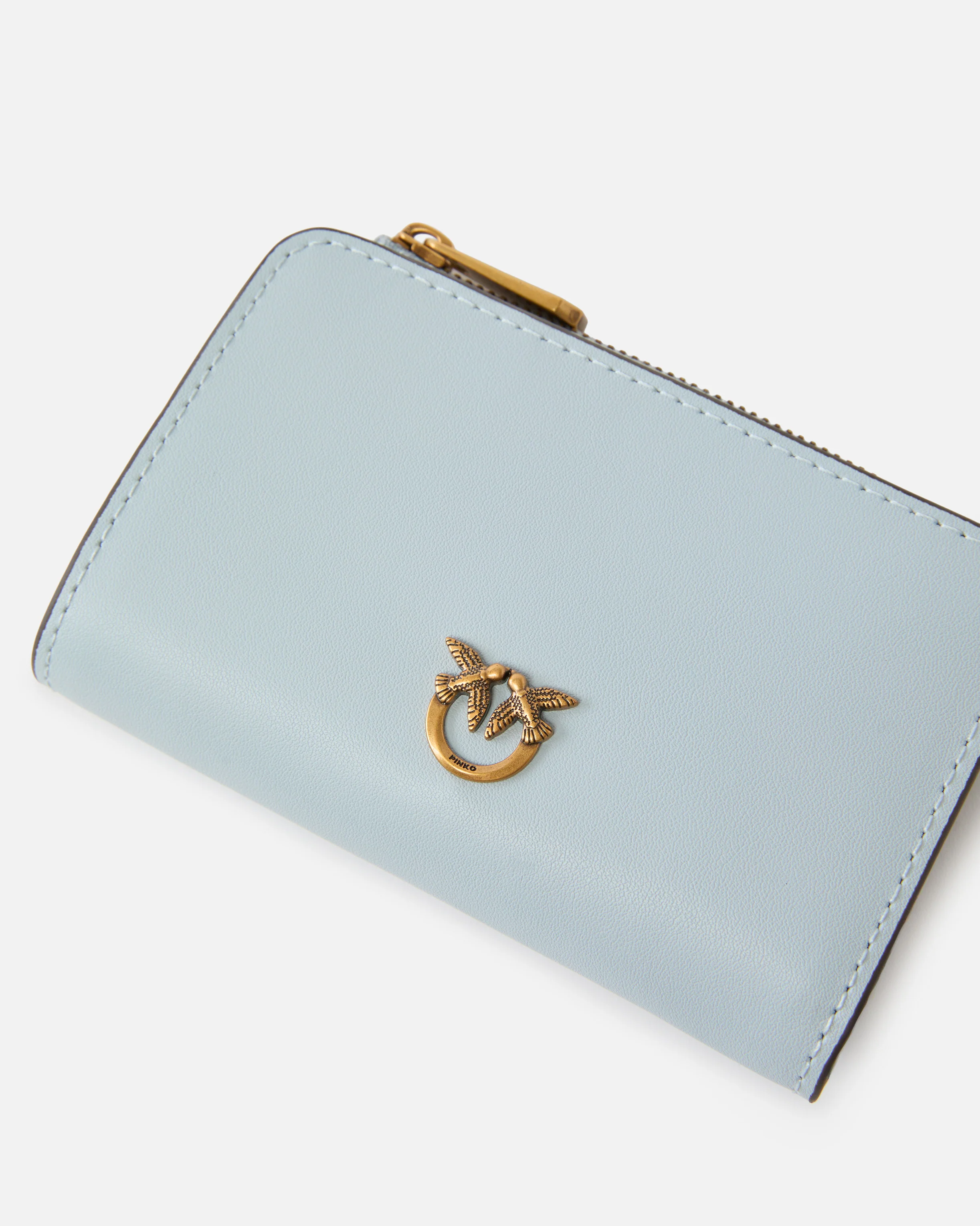 Mini wallet in leather with Love Birds - Image 3