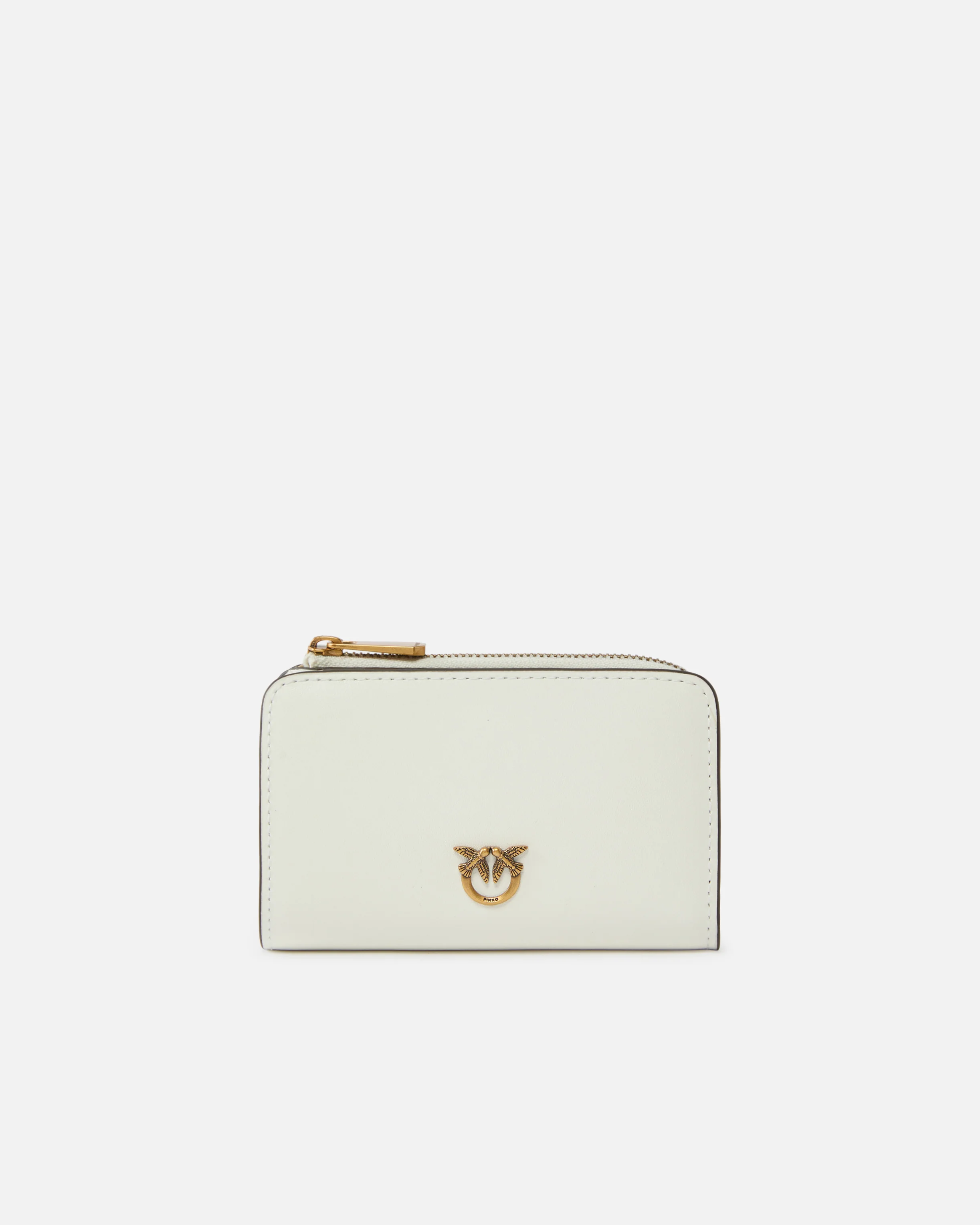 Mini wallet in leather with Love Birds