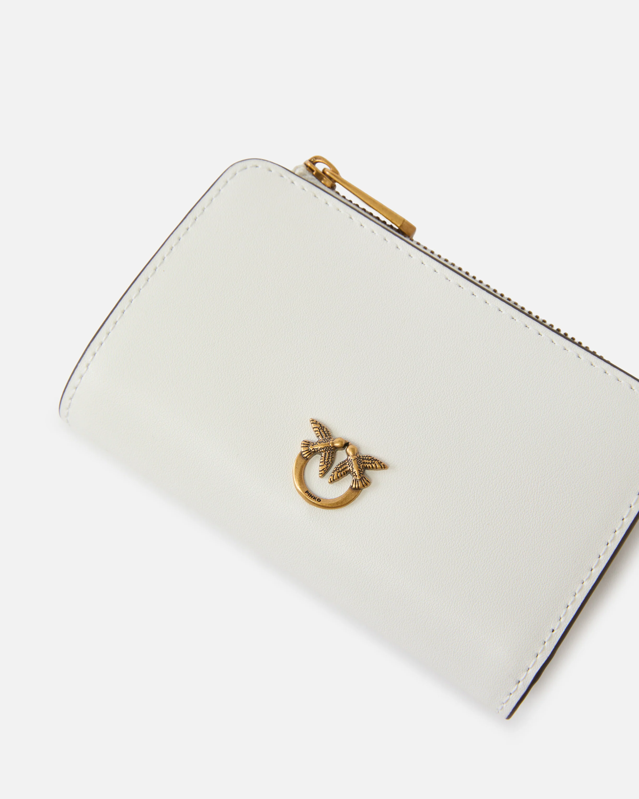 Mini wallet in leather with Love Birds - Image 3