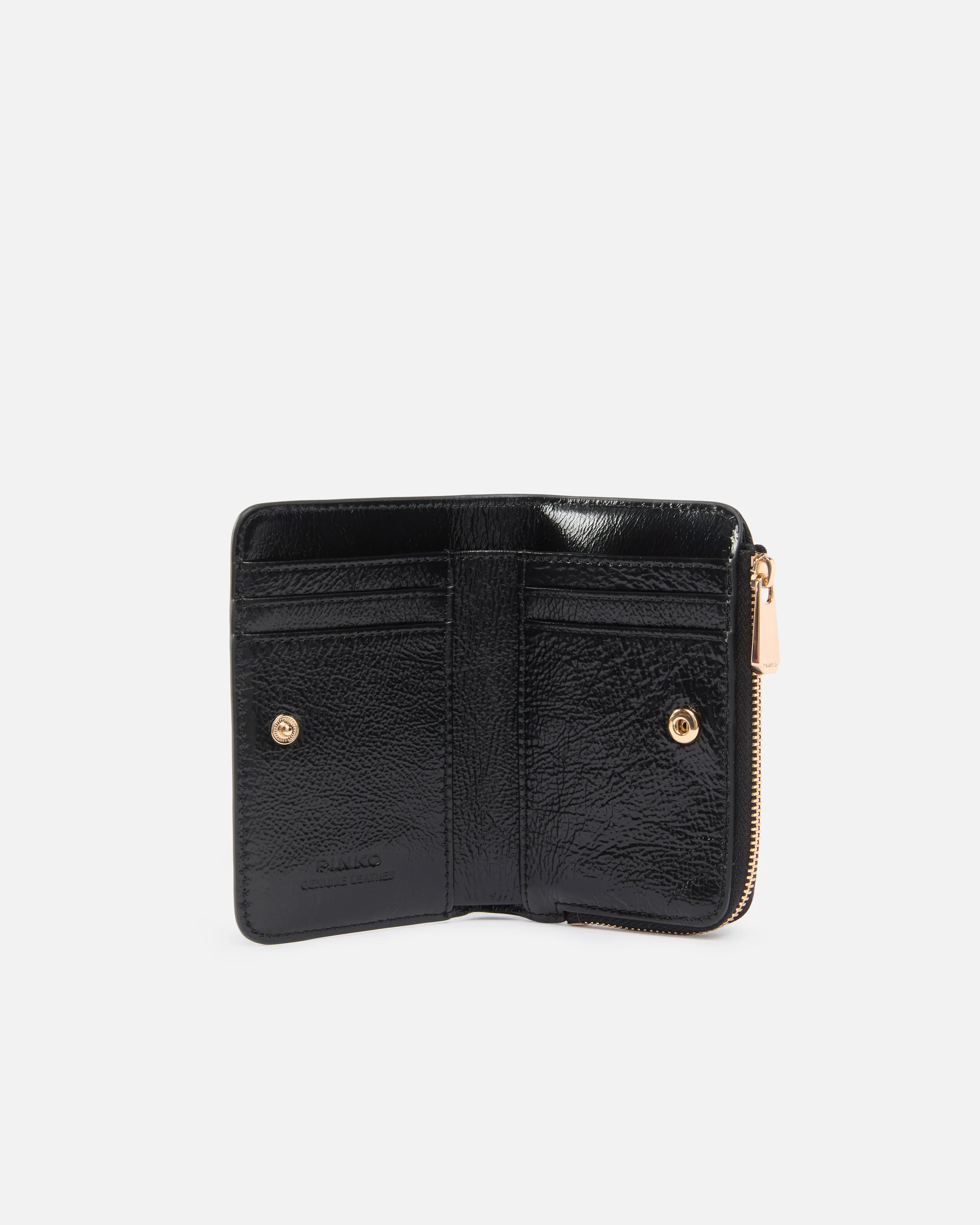 Mini wallet in shiny leather with Love Birds - Image 3