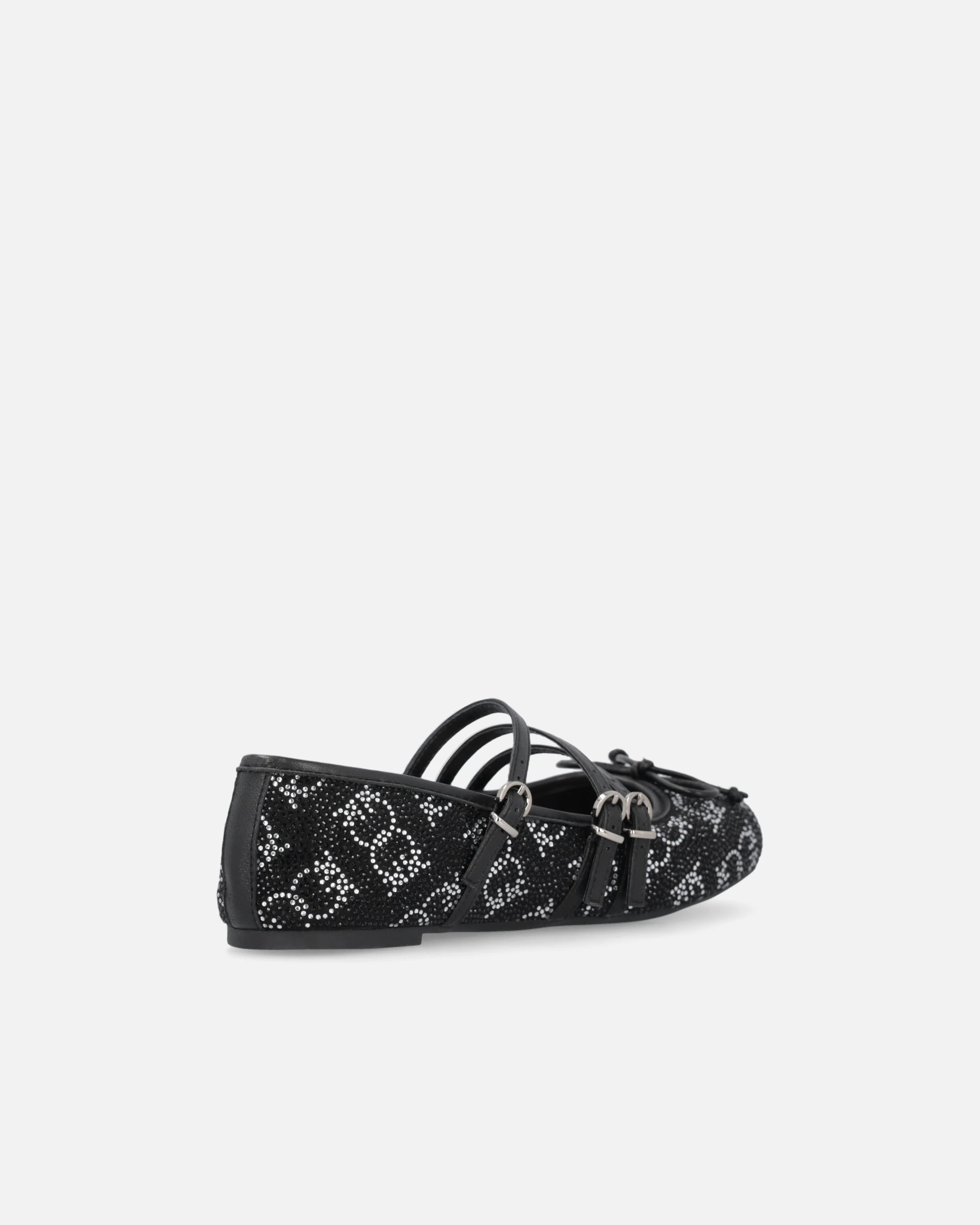 Monogram ballet flats with rhinestones and bow at the toe - Image 3