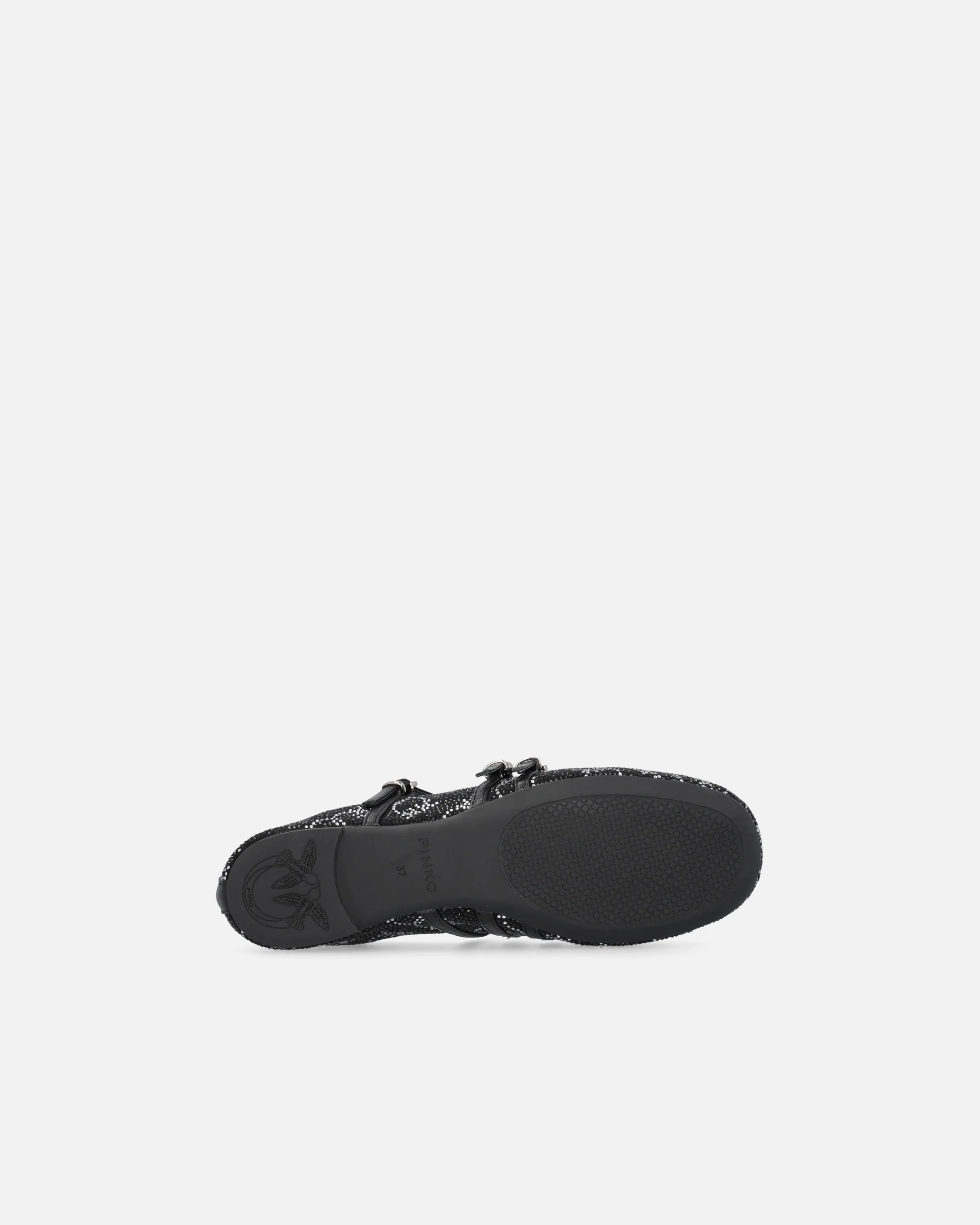 Monogram ballet flats with rhinestones and bow at the toe - Image 7
