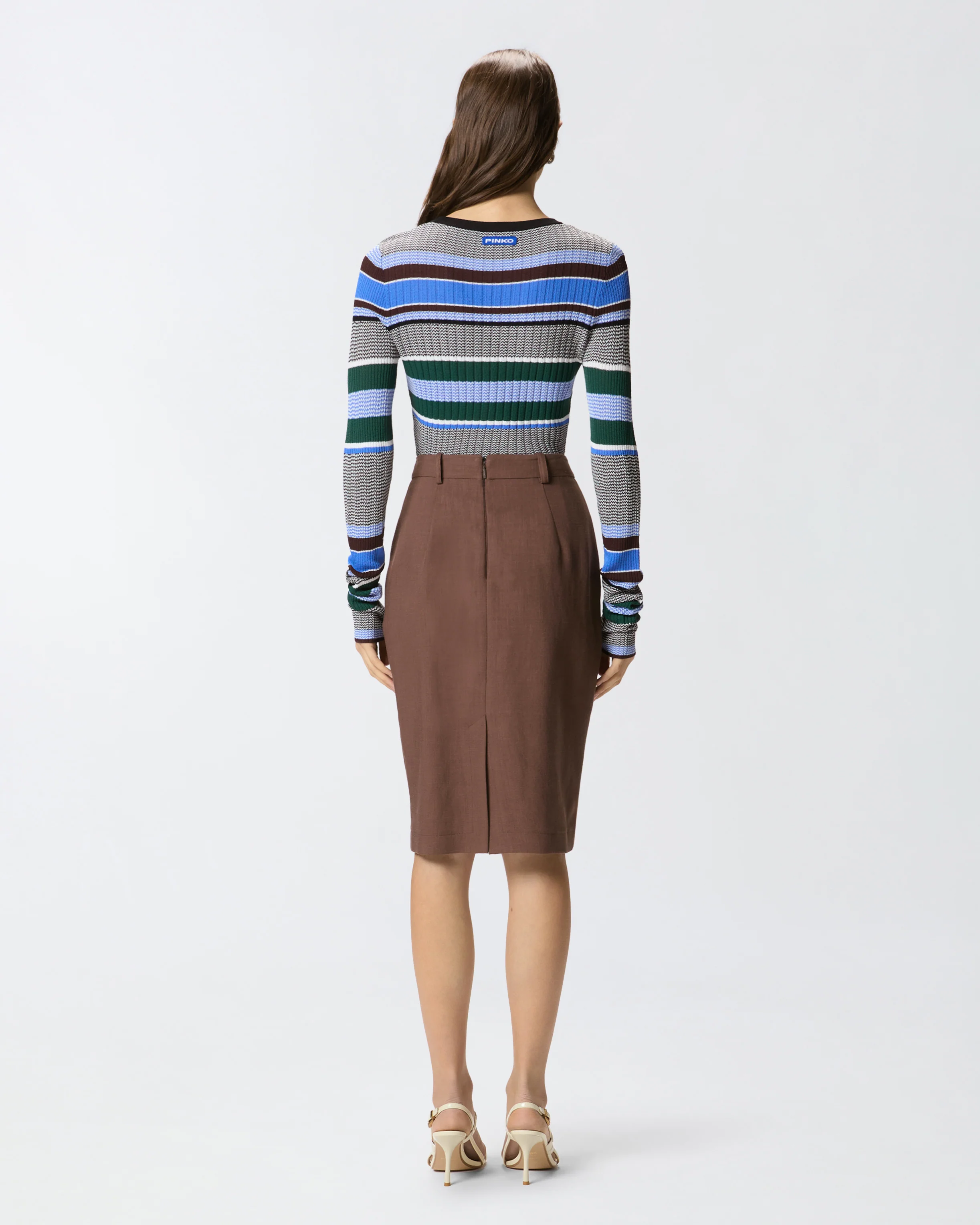 Multicoloured striped sweater - Image 3