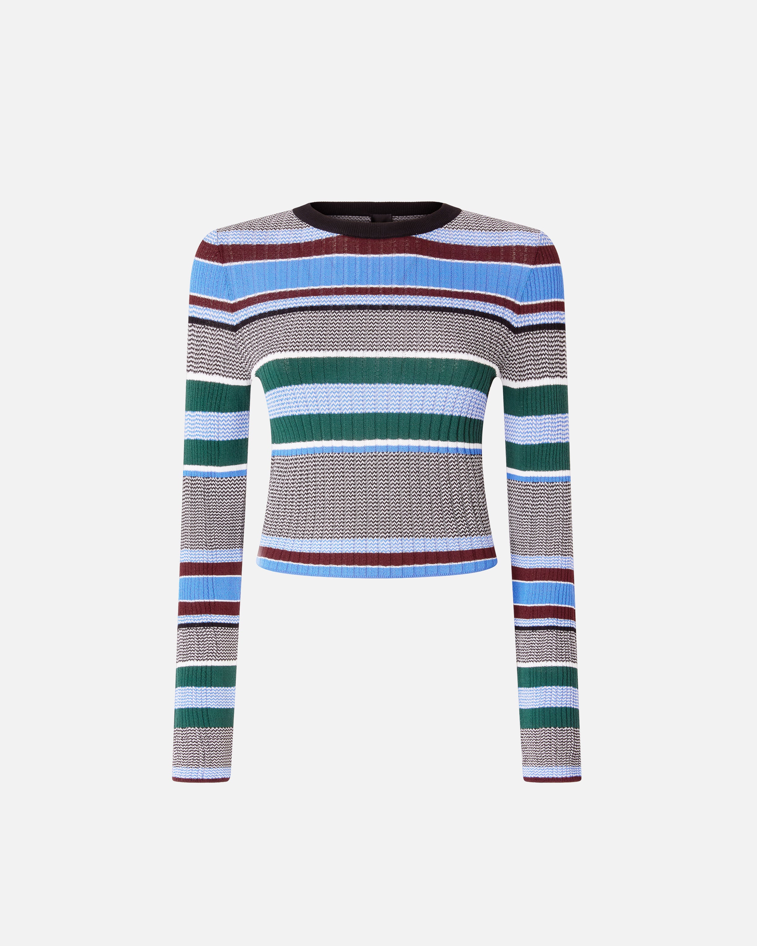 Multicoloured striped sweater - Image 5
