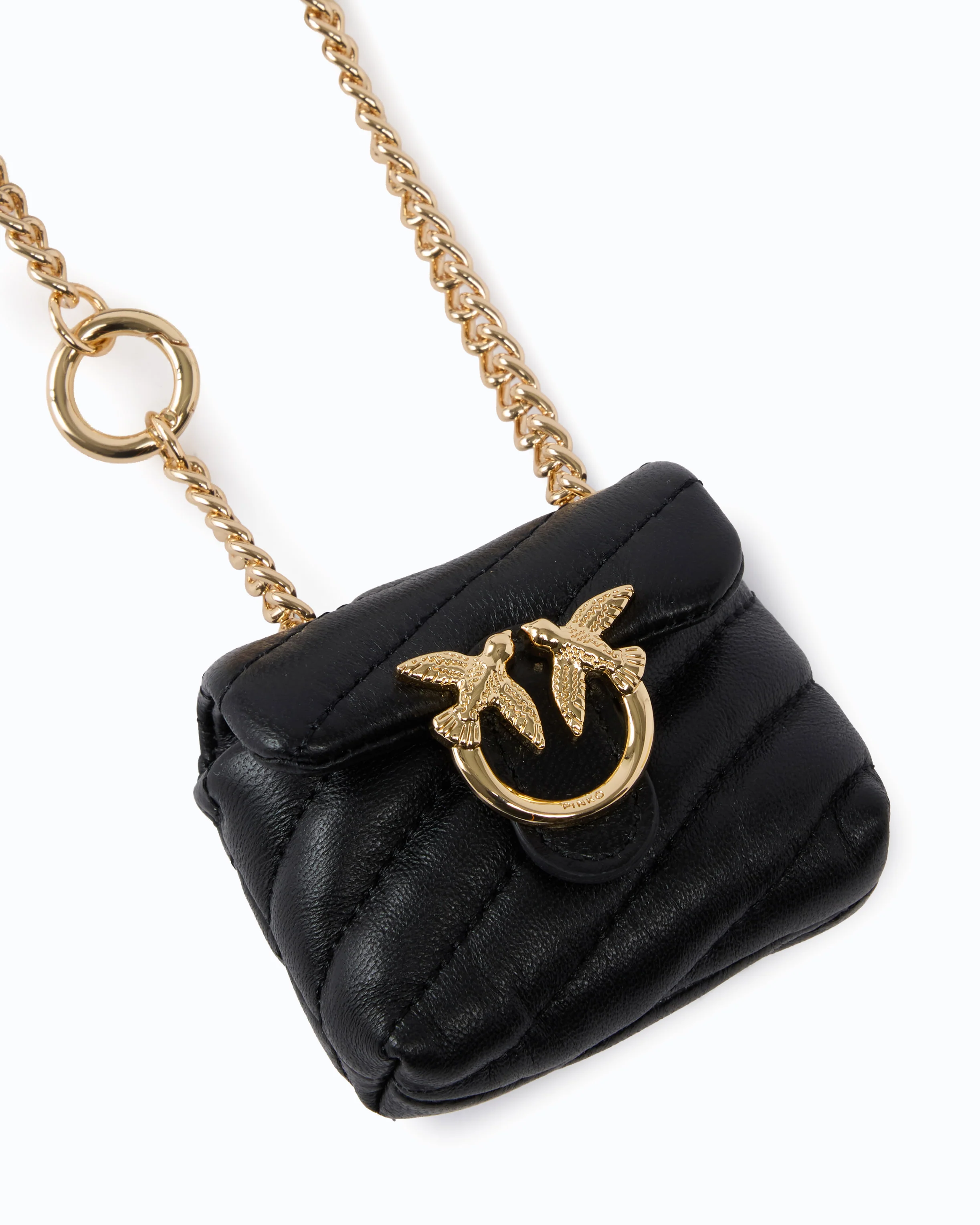 Nano Love Bag Puff accessory in nappa leather - Image 3