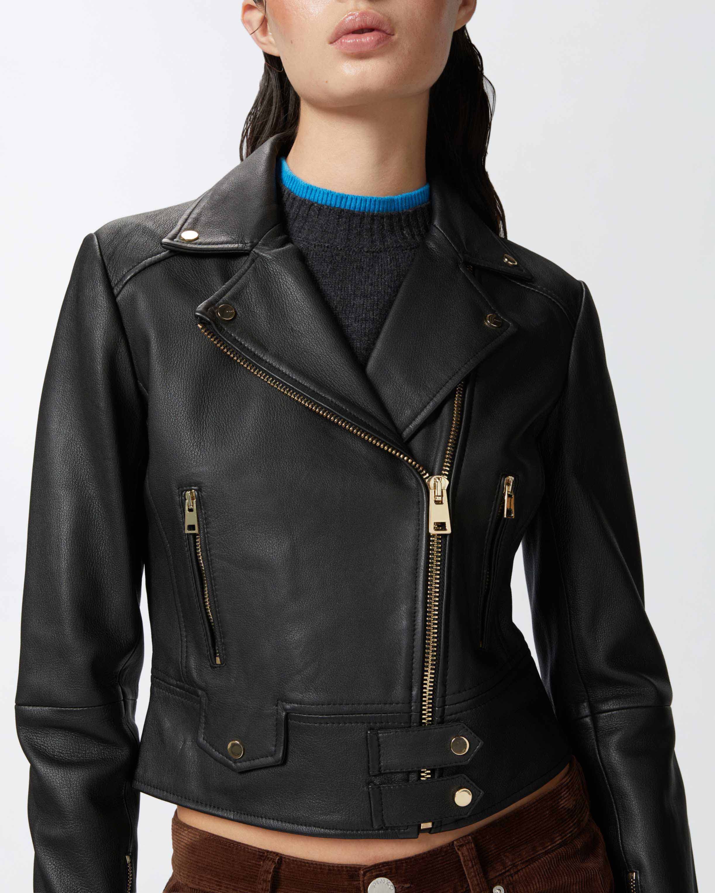 Nappa leather biker jacket - Image 4