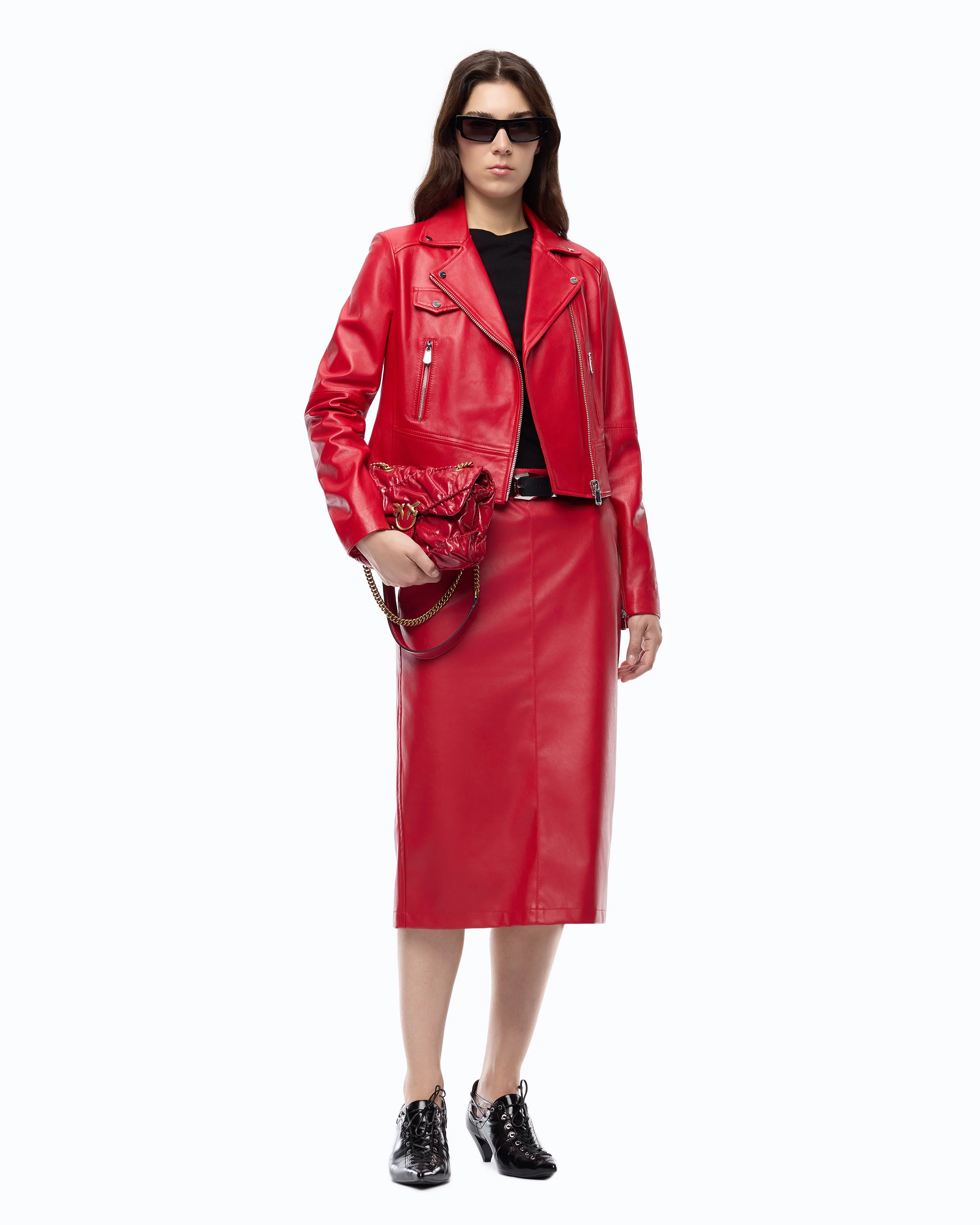 Nappa leather biker-style jacket - Image 2