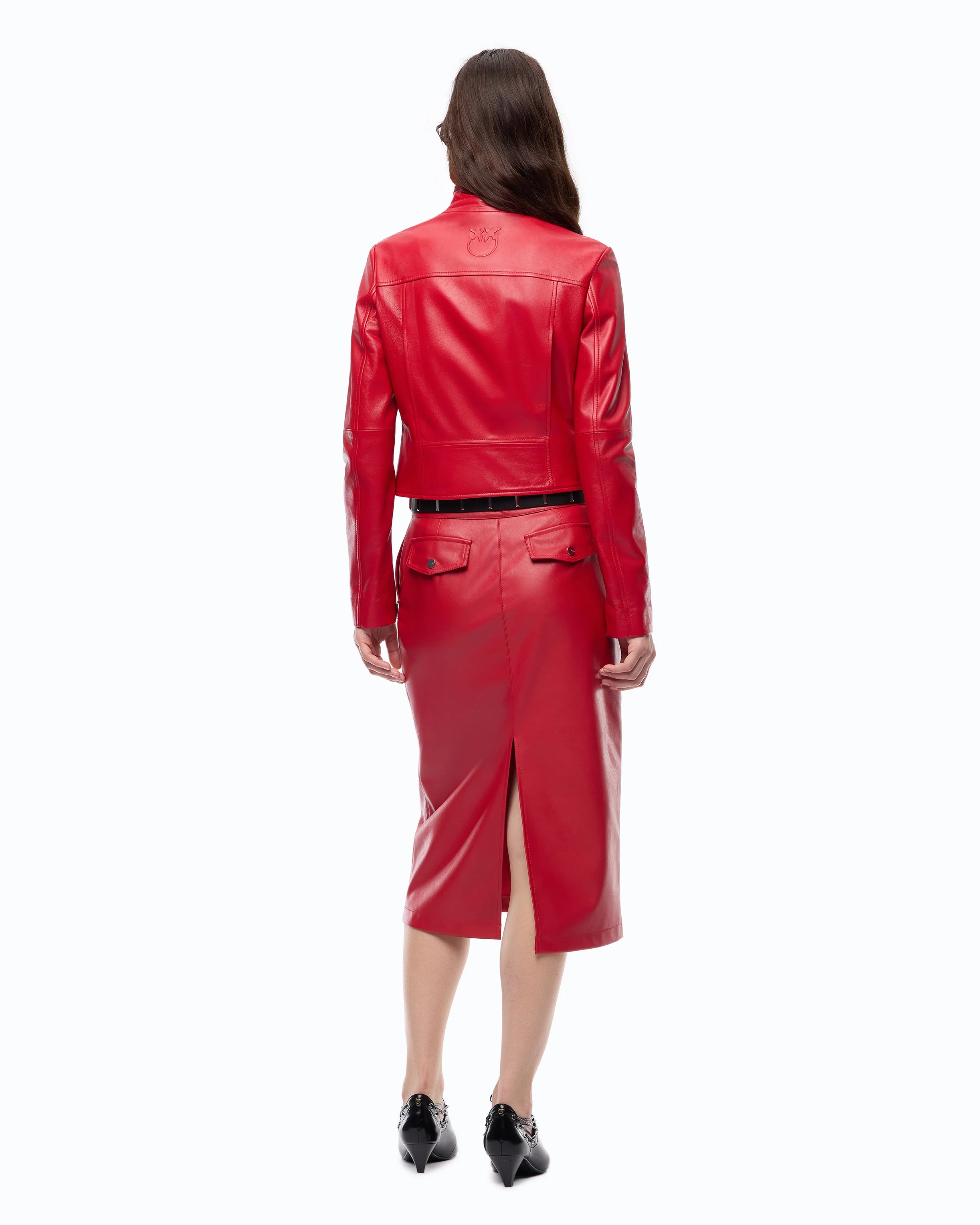 Nappa leather biker-style jacket - Image 4
