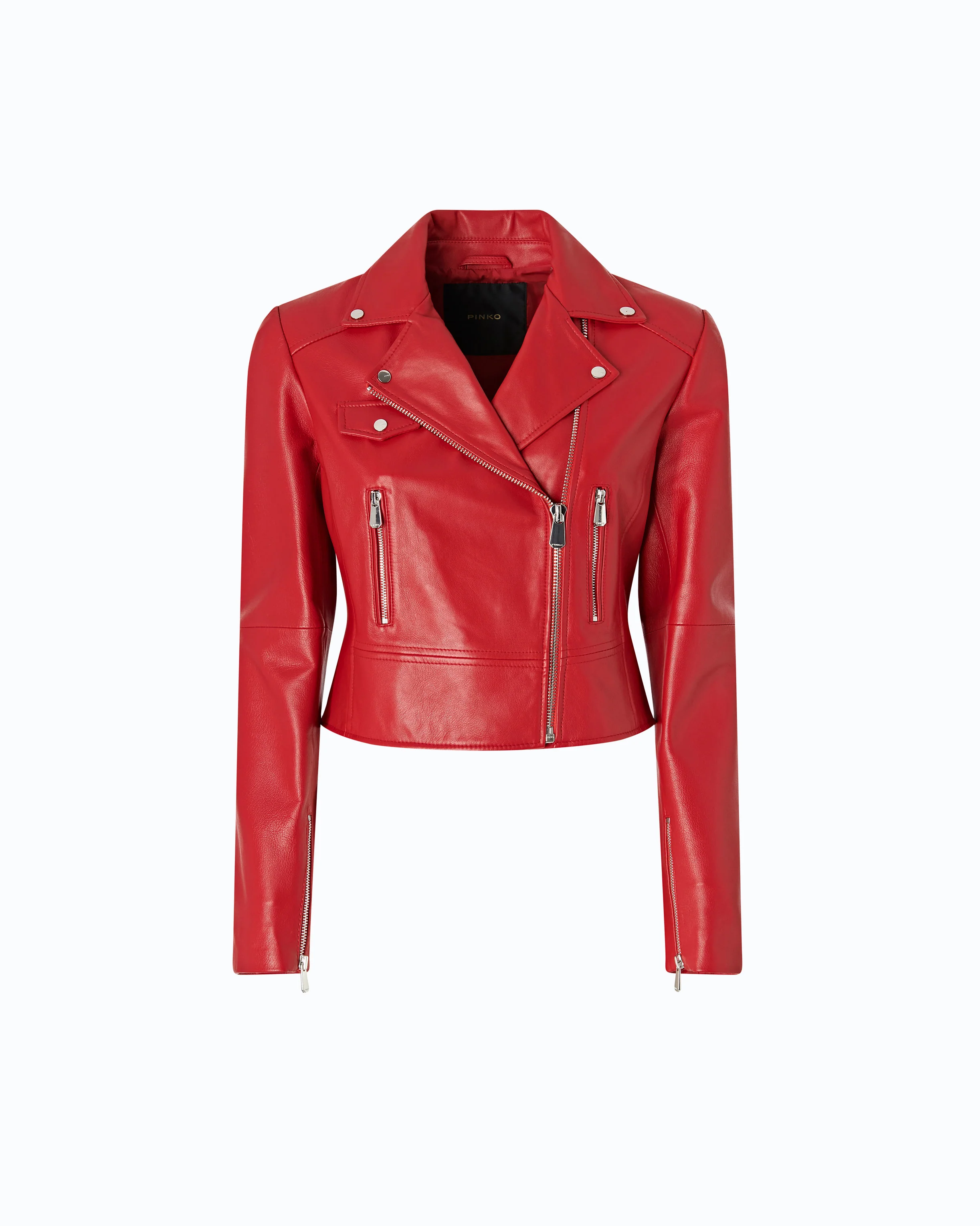 Nappa leather biker-style jacket - Image 5