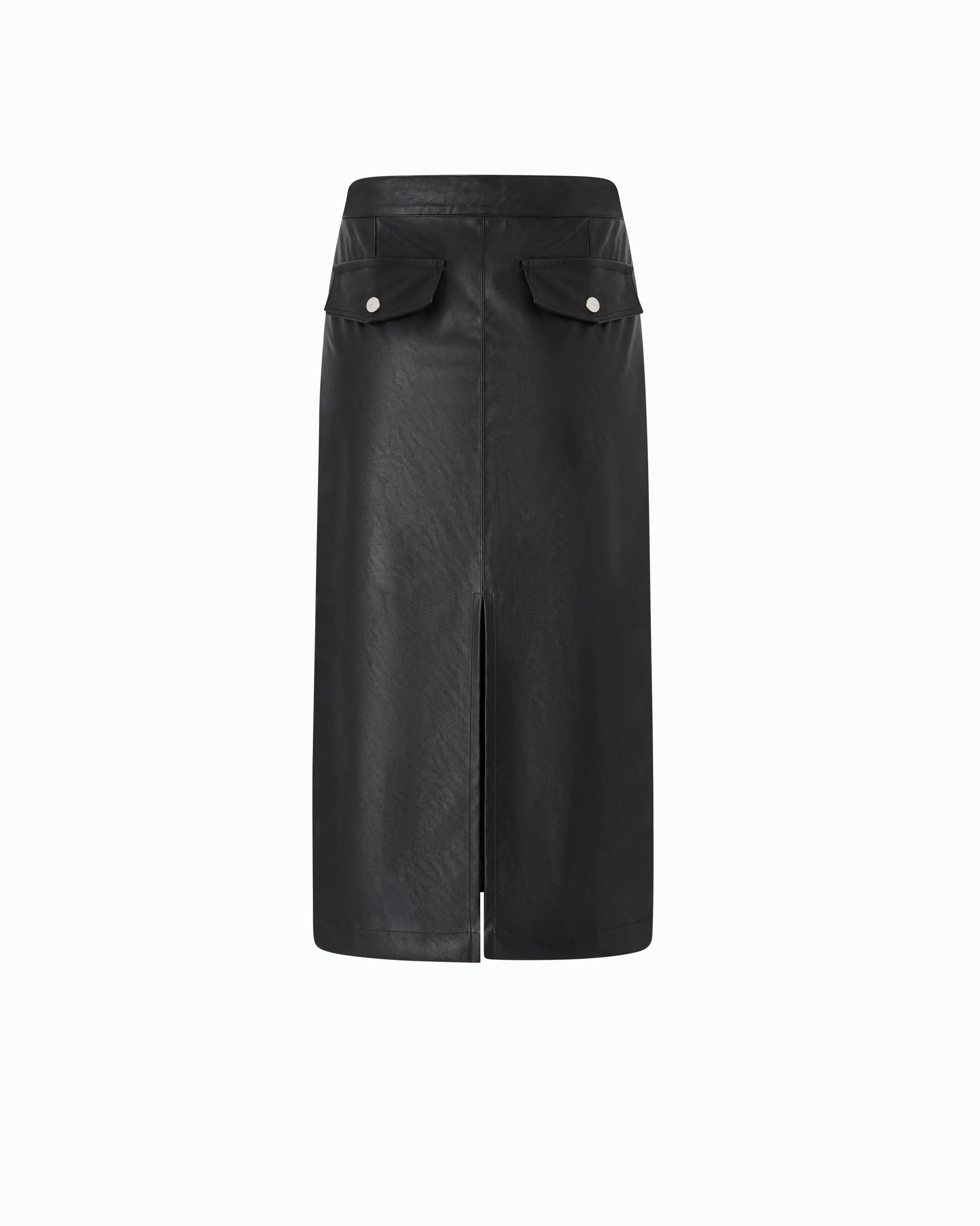 Nappa leather-effect pencil skirt - Image 6