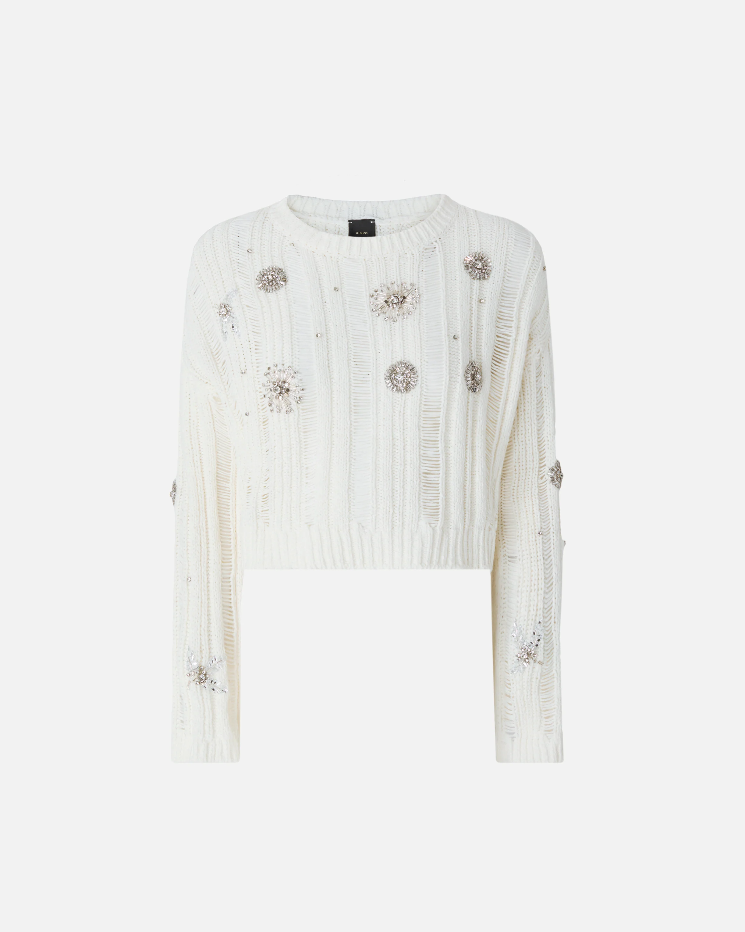 Openwork sweater with jewel details - Image 5