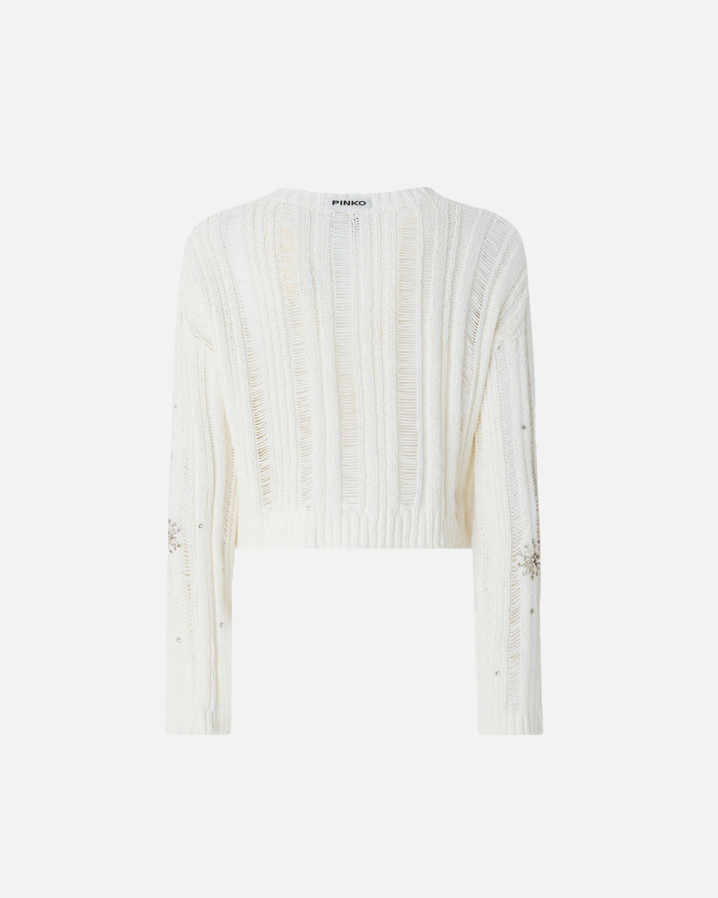 Openwork sweater with jewel details - Image 6
