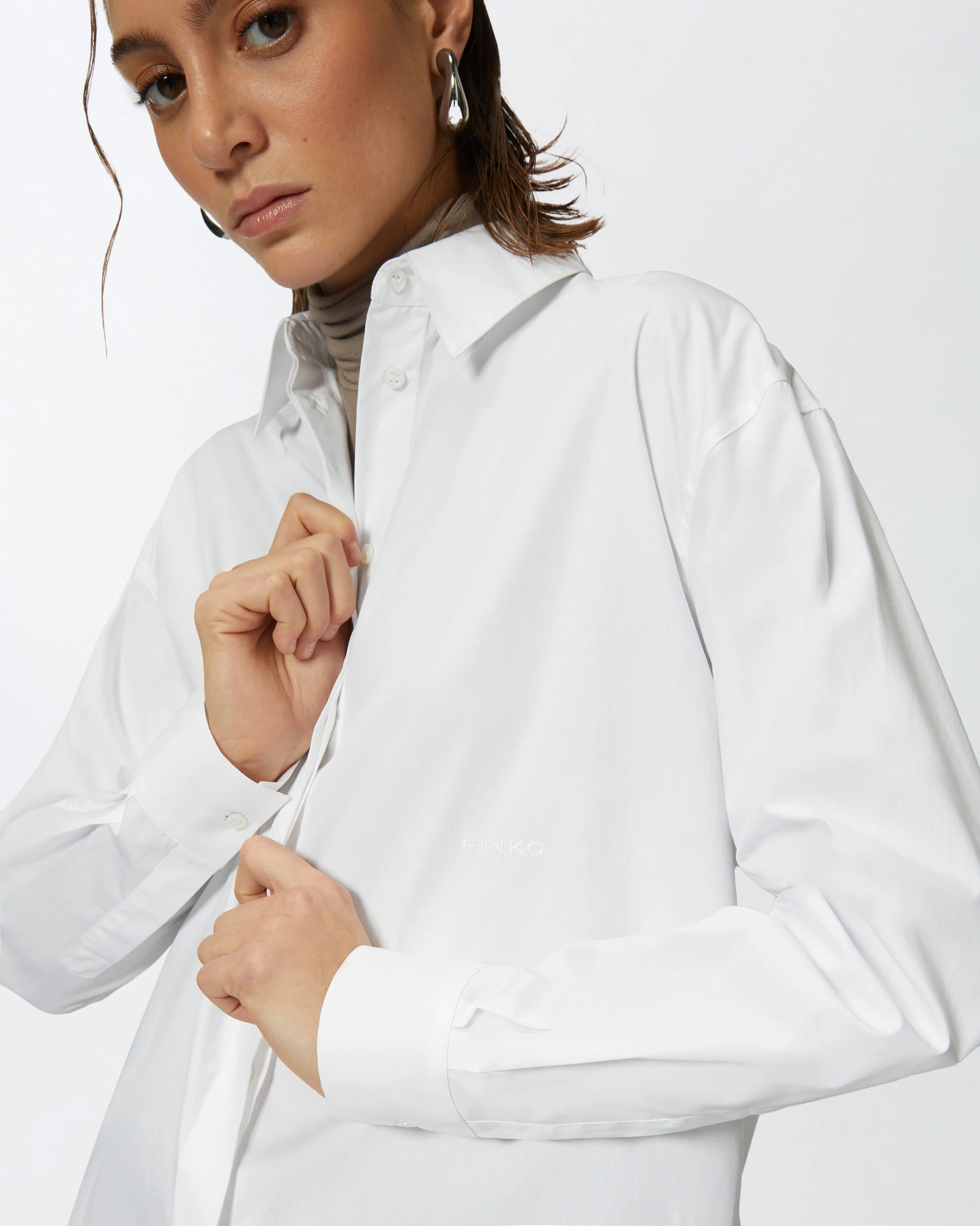Oversize poplin shirt - Image 4