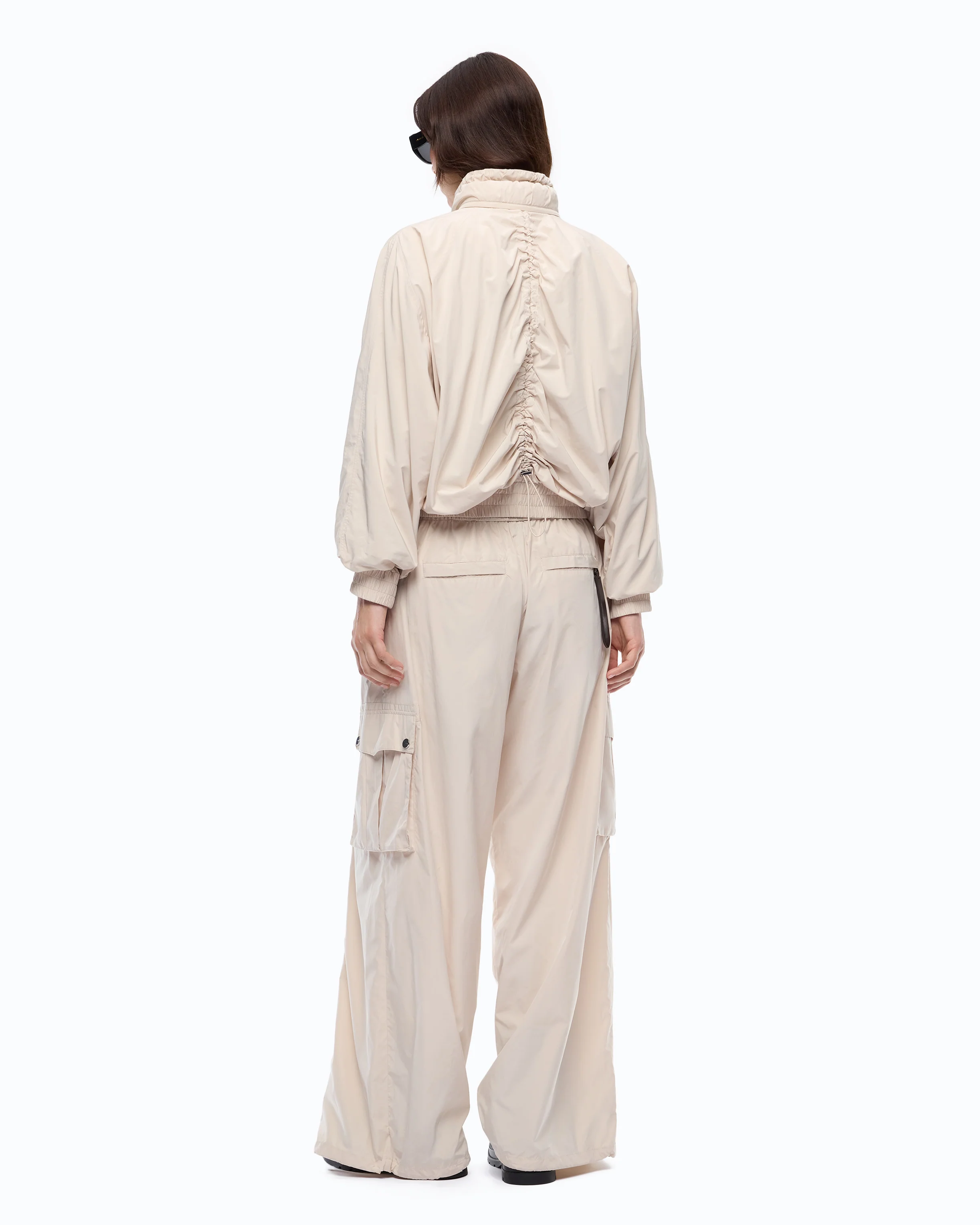 Oversized blouson jacket with drawstring - Image 4