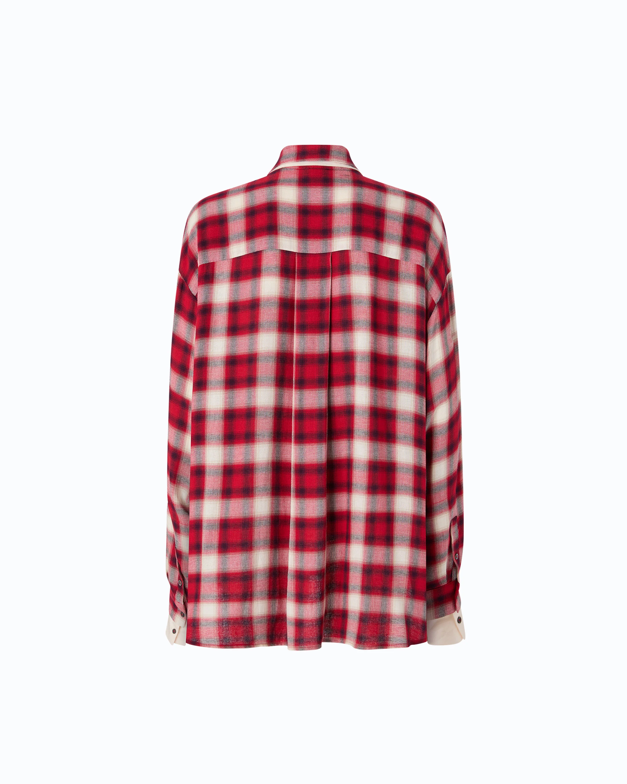 Oversized shirt with check pattern - Image 6