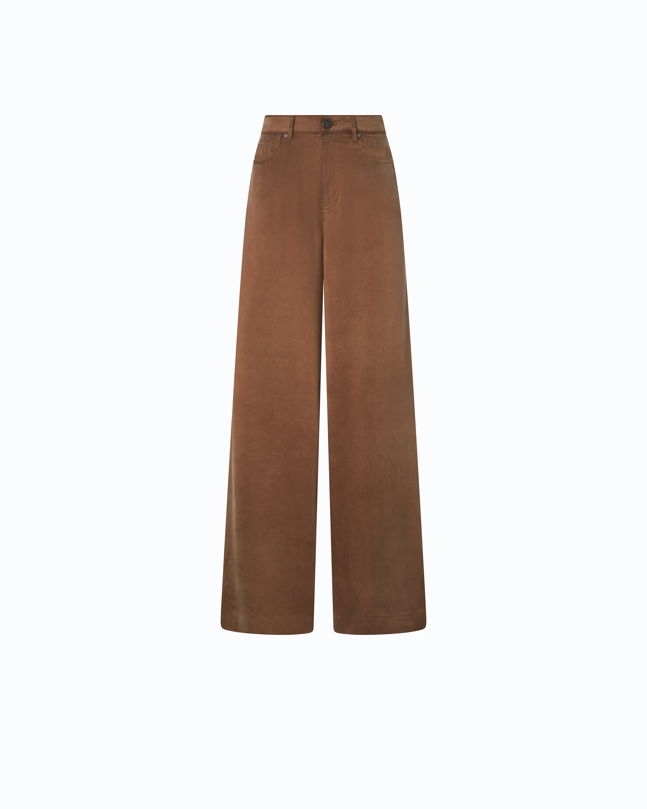 Palazzo trousers in peachskin-feel twill - Image 5