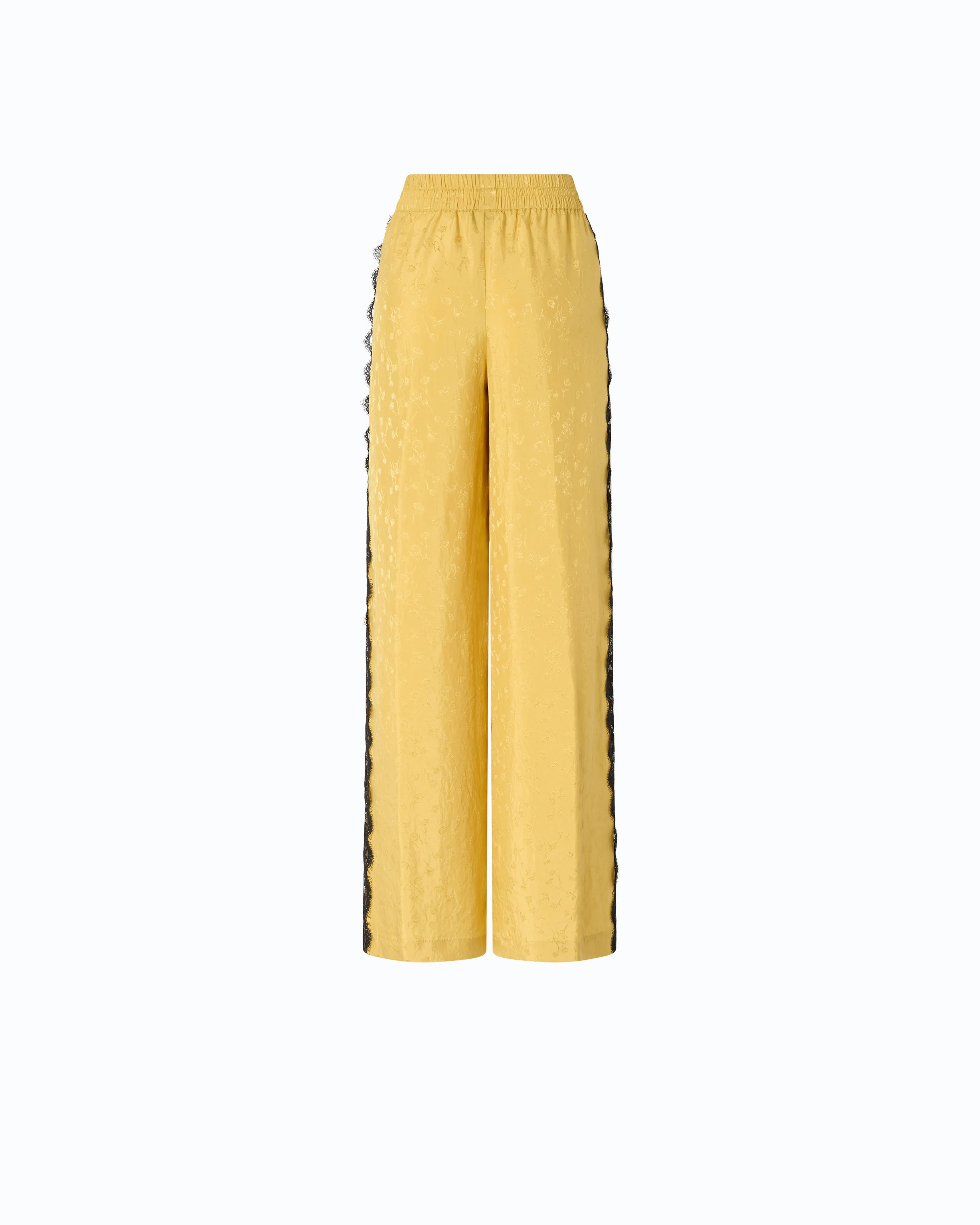 Palazzo trousers with floral motif and lace trim - Image 6