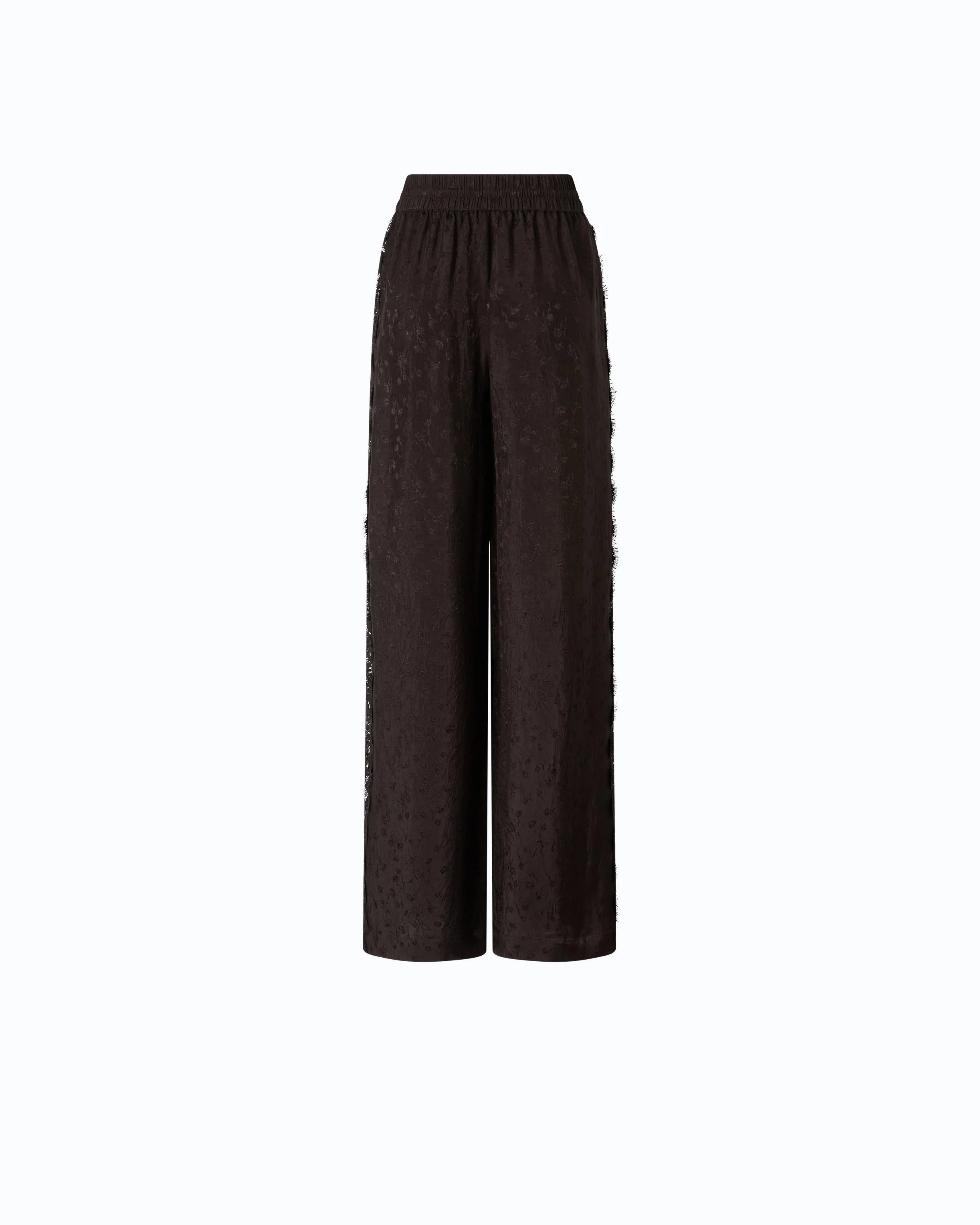 Palazzo trousers with floral motif and lace trim - Image 6