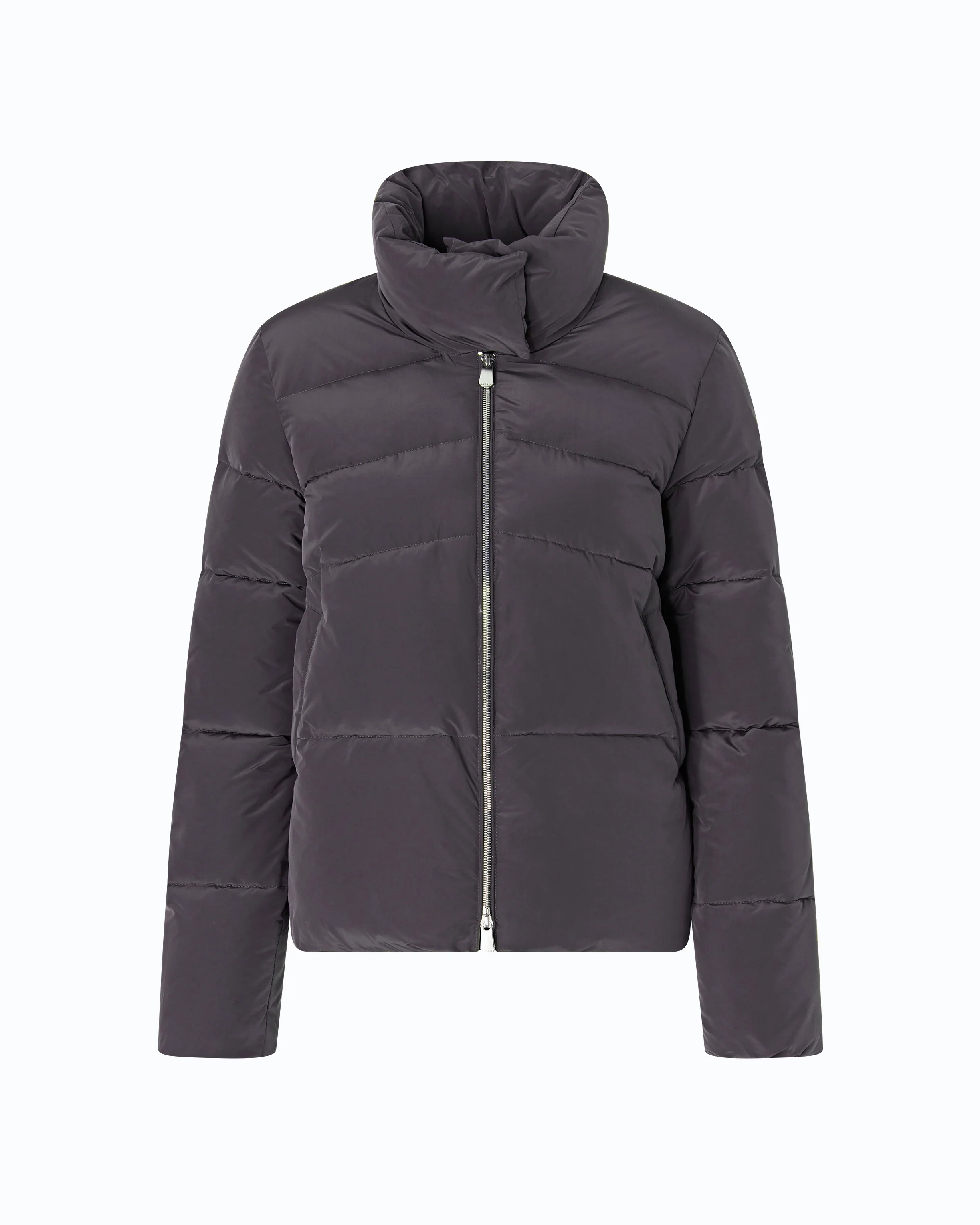 Pea coat in water-repellent technical canvas - Image 5